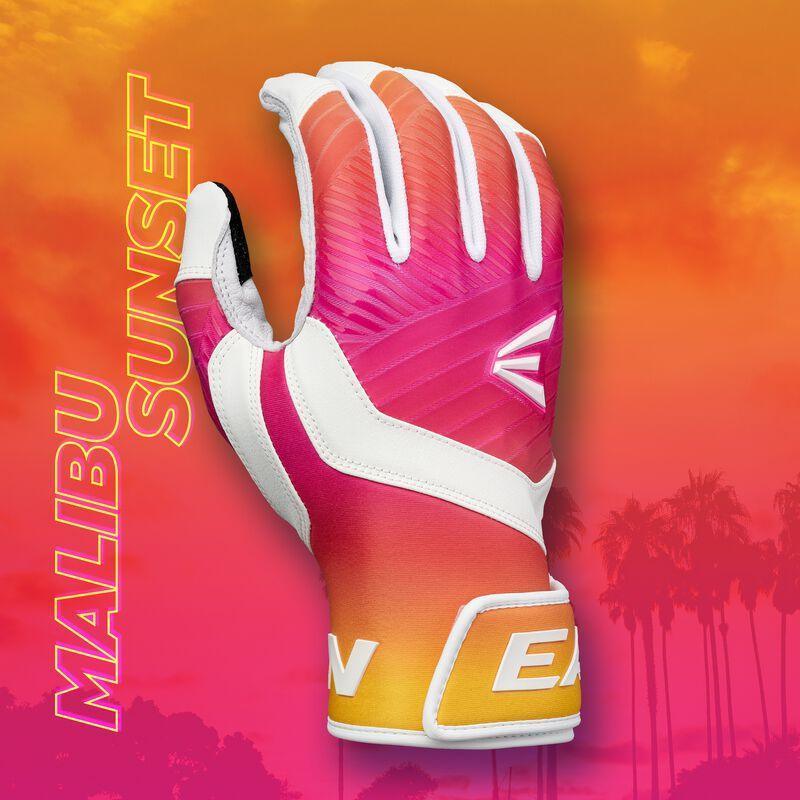 Easton Walk Off Ethos Baseball Batting Gloves - Malibu Sunset Color | Lightweight & Durable for Baseball & Softball | Perfect for Training, Games & Outdoor Sports