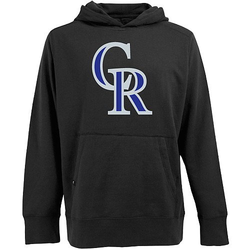 MLB Colorado Rockies Men's Signature Hoodie - Official Licensed Baseball Sweatshirt for Fans - Cozy Pullover for Game Day & Casual Wear
