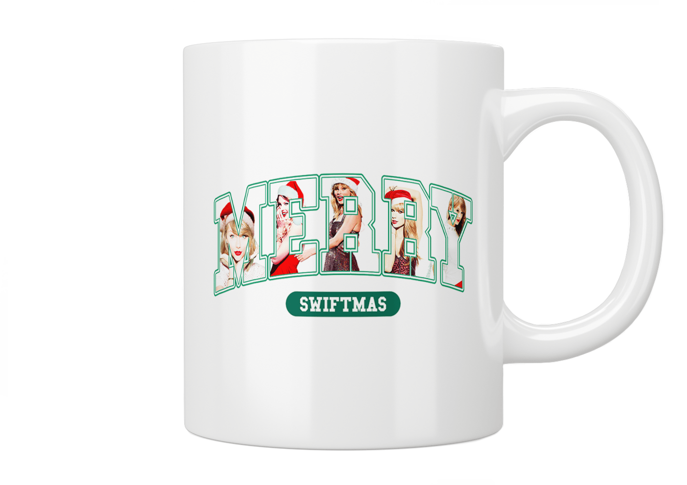 Taylor Swift Christmas Mug - Merry Swiftmas Themed Ceramic Coffee Cup - Perfect Gift for Swifties & Holiday Celebrations