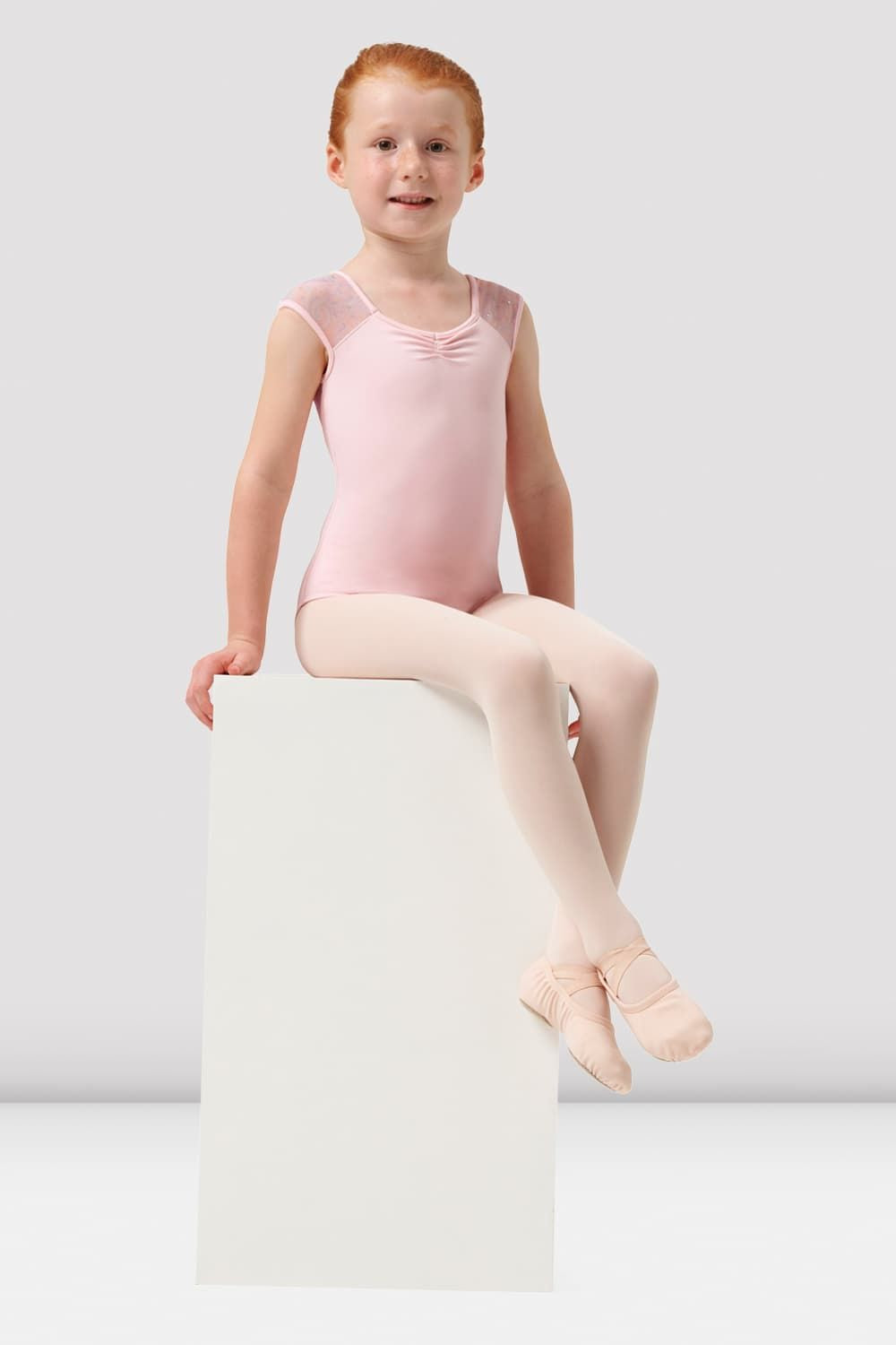 Girls Mirella Paisley Cap Sleeve Leotard - Dancewear for Ballet, Gymnastics & Performance - Comfortable Stretch Fabric for Kids