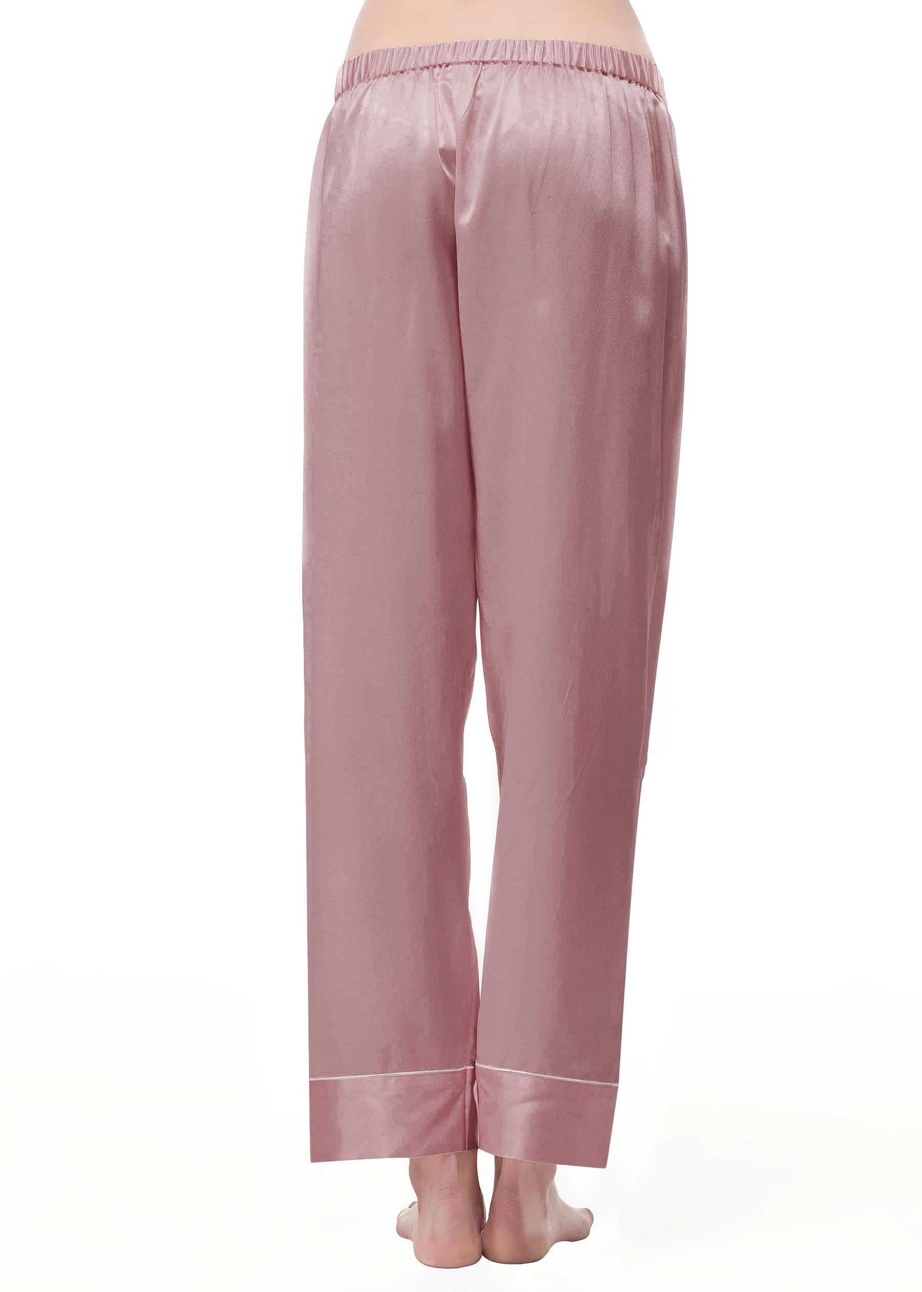 22 Momme Luxury Silk Pajama Set for Women - Soft & Breathable Sleepwear with Chic Trim - Perfect for Nighttime Comfort, Bridal Shower Gifts & Relaxing at Home