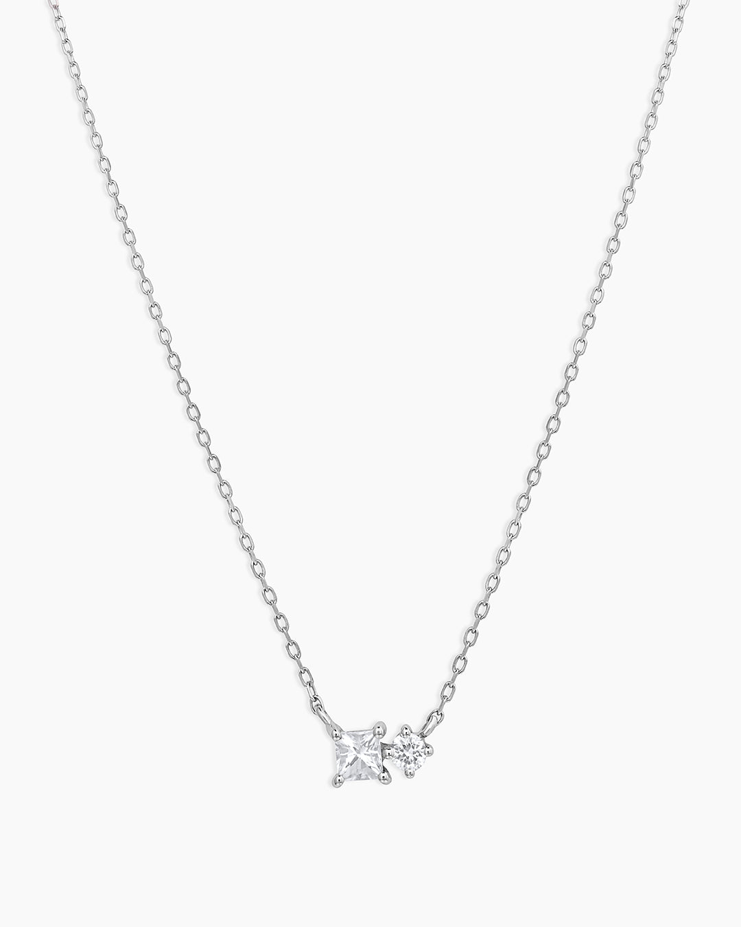 Exquisite Diamond & White Sapphire Pendant Necklace for Women - Elegant Jewelry Gift for Anniversary, Wedding & Special Occasions