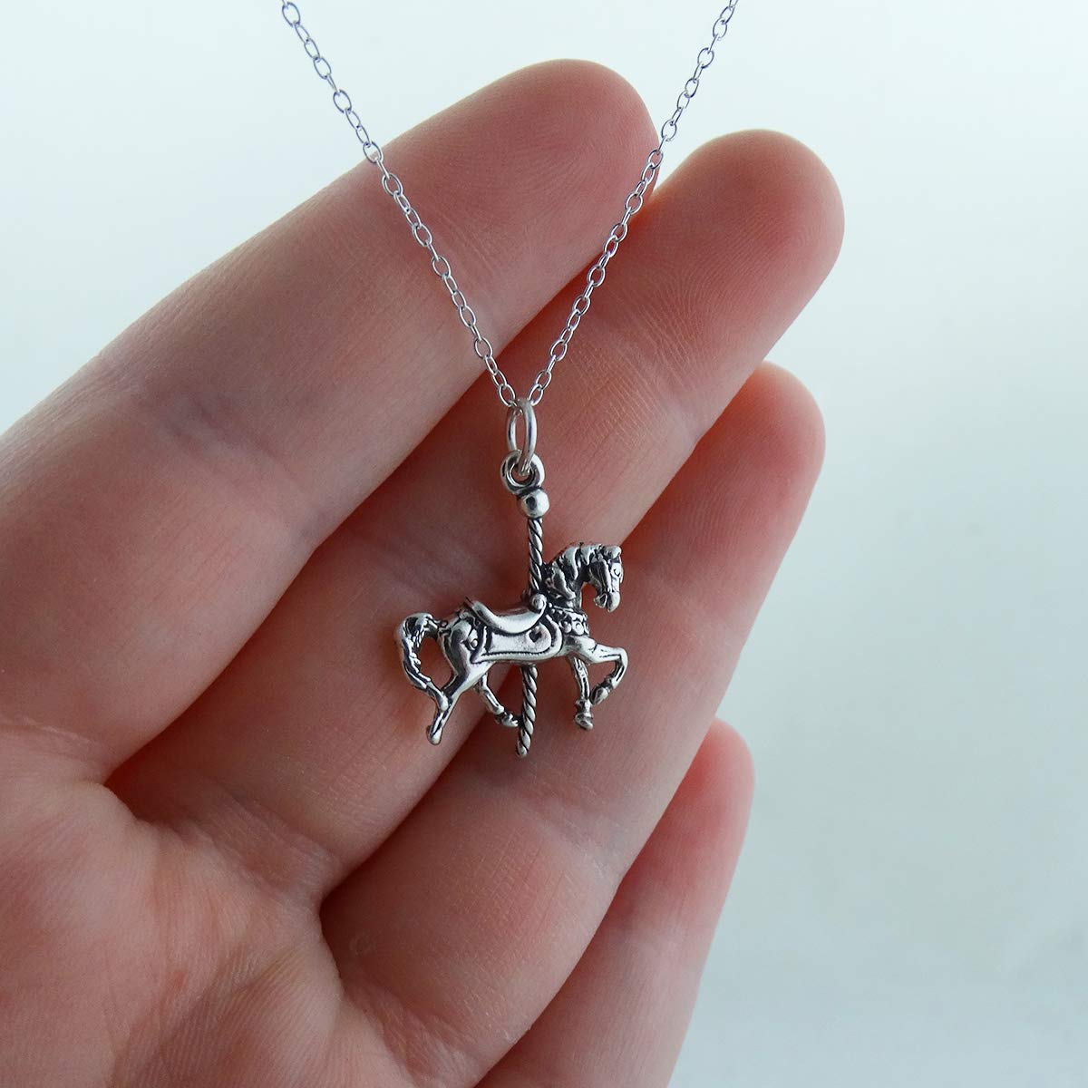 FashionJunkie4Life Unique Sterling Silver Pendant Necklace for Women - 18