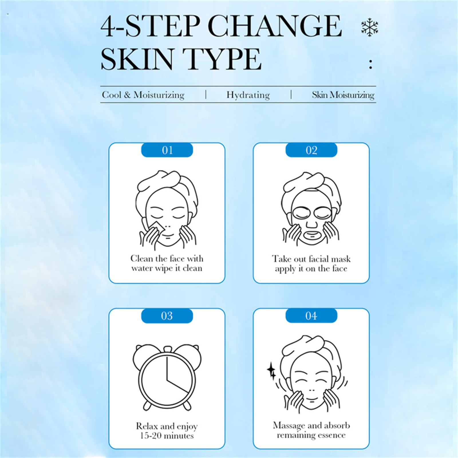 Ice Gel Face Mask for Cooling & Hydration - Korean Collagen Sheet Mask with Acid for Women's Skincare | Soothes Sunburn, Redness & Puffiness (10 Pack) - Perfect for Post-Workout, Travel & Morning Routine