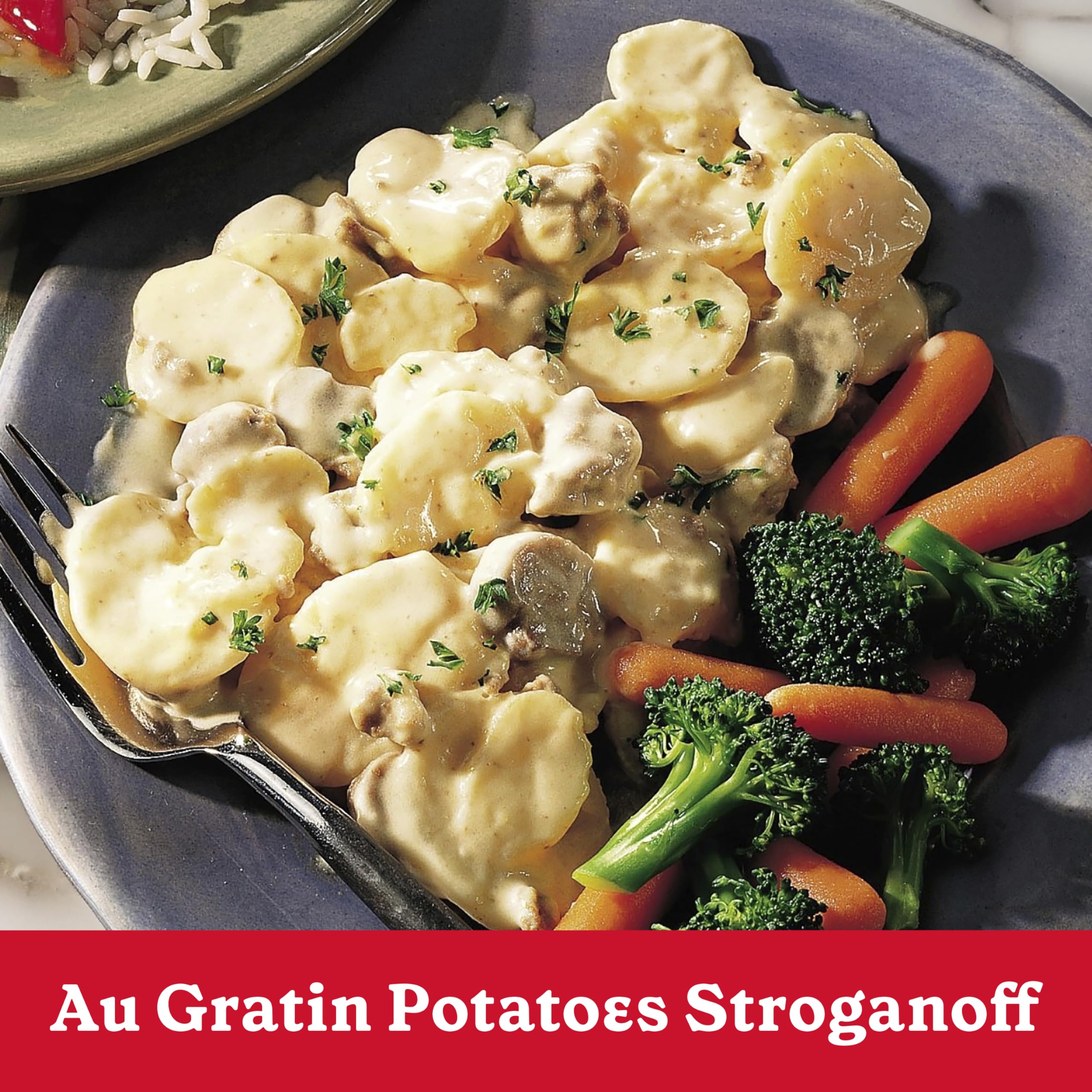 Betty Crocker Au Gratin Potatoes with Real Cheese - Family Size 7 oz Box - Easy Homemade Casserole for Dinner & Holiday Gatherings