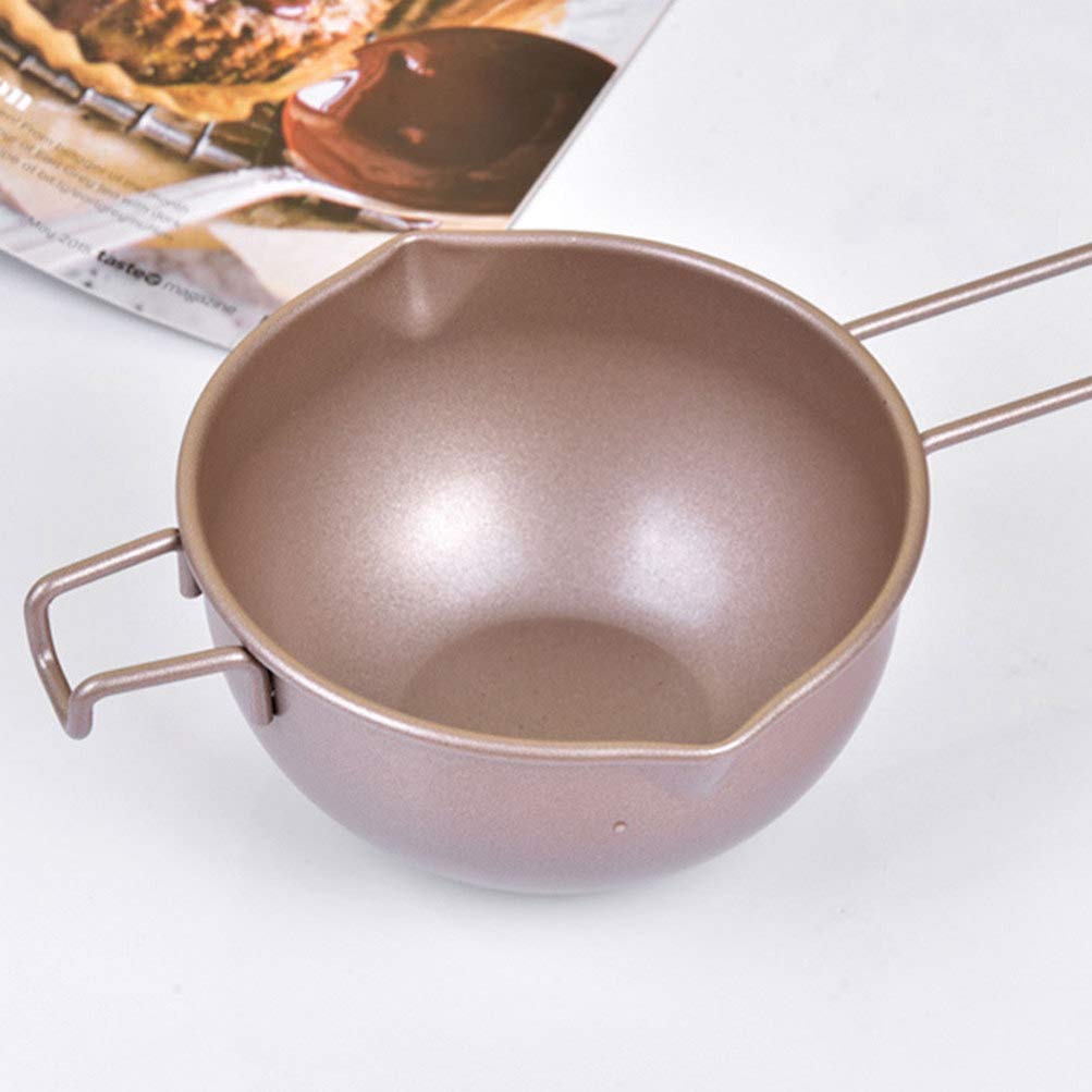 1pc Stainless Steel Chocolate Melting Pot with Handle - DIY Chocolate & Butter Melting Pot for Baking, Candy Making, Fondue & Kitchen Supplies - Perfect for Home Chefs & Dessert Lovers