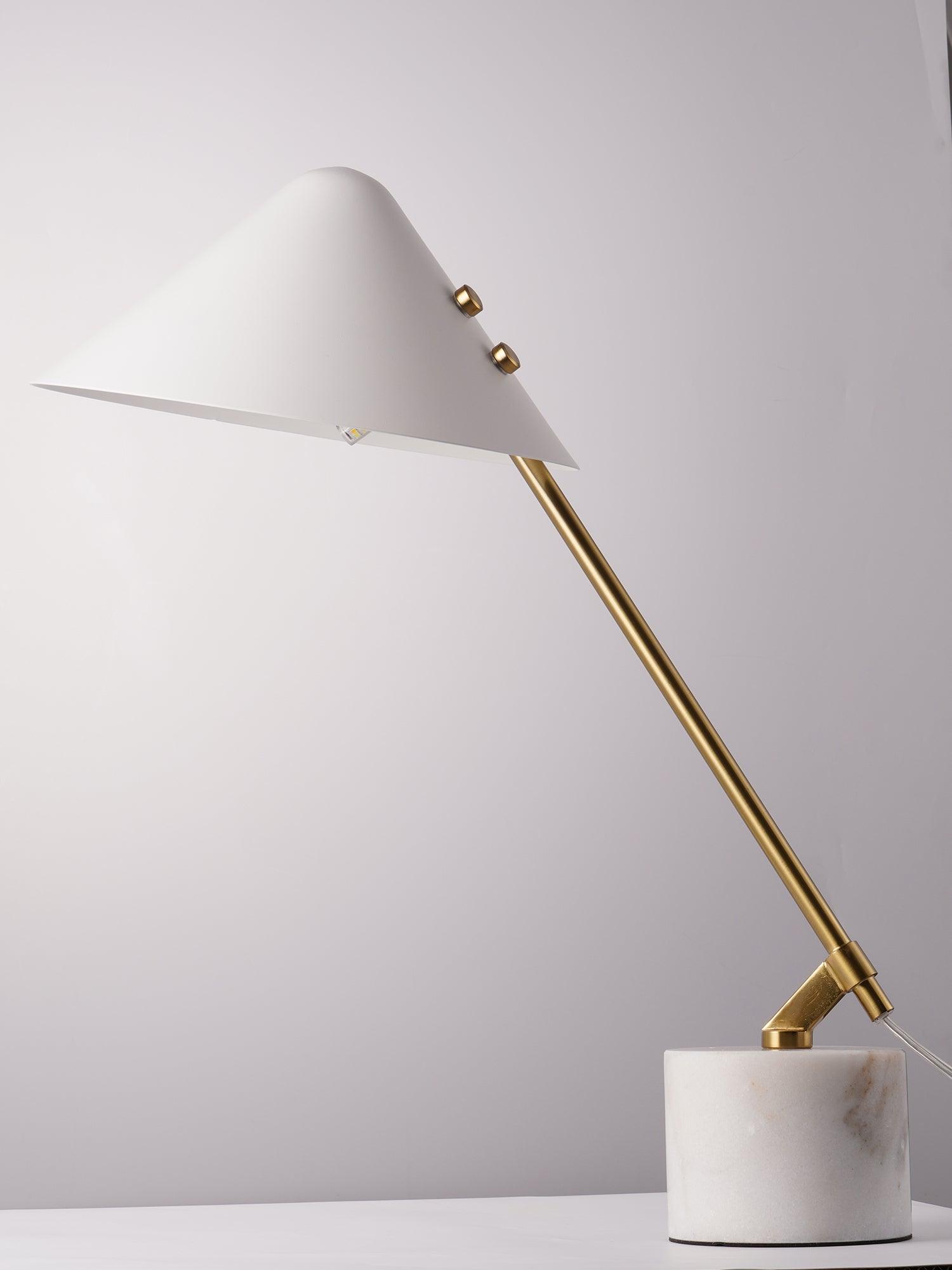 Mini Table Lamp with Hat Design - Stylish & Compact Nightstand Light for Bedroom, Living Room, or Office Decor