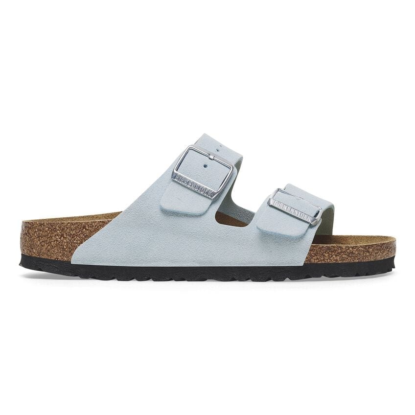 Birkenstock Arizona Soft Suede Leather Sandals in Baby Blue - Comfortable & Stylish for Women, Men - Perfect for Casual Wear, Beach, and Summer Outfits