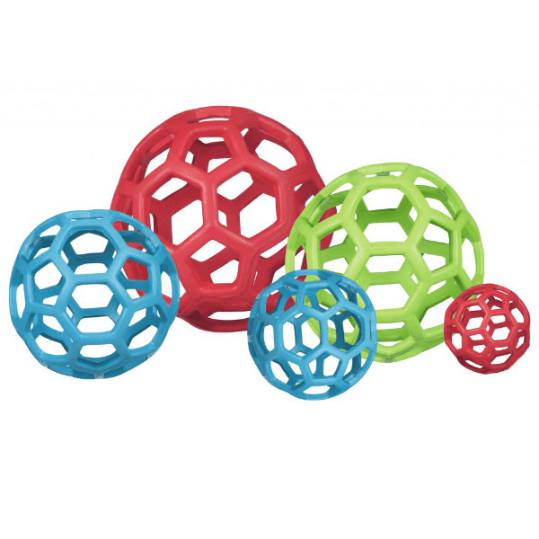 JW Pet Hol-ee Roller Durable Rubber Dog Toy - Interactive Fetch & Chew Toy for Small & Large Dogs - Perfect for Indoor & Outdoor Play