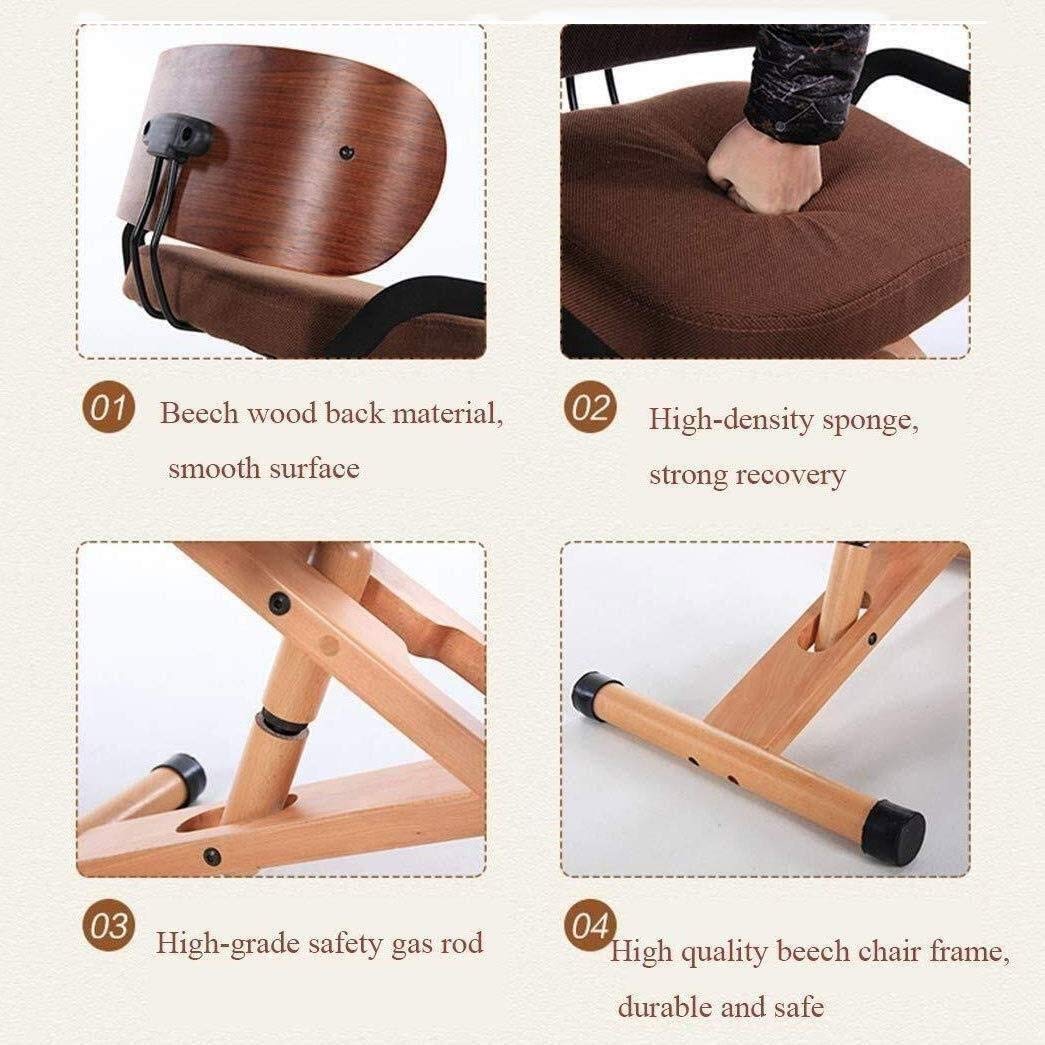 Ergonomic Kneeling Chair for Posture Correction - Adjustable Anti-Hump Back Support & Spine Pain Relief - Ideal for Office, Study & Computer Work - Happy Knee Stool for Neck Tension & Myopia Prevention