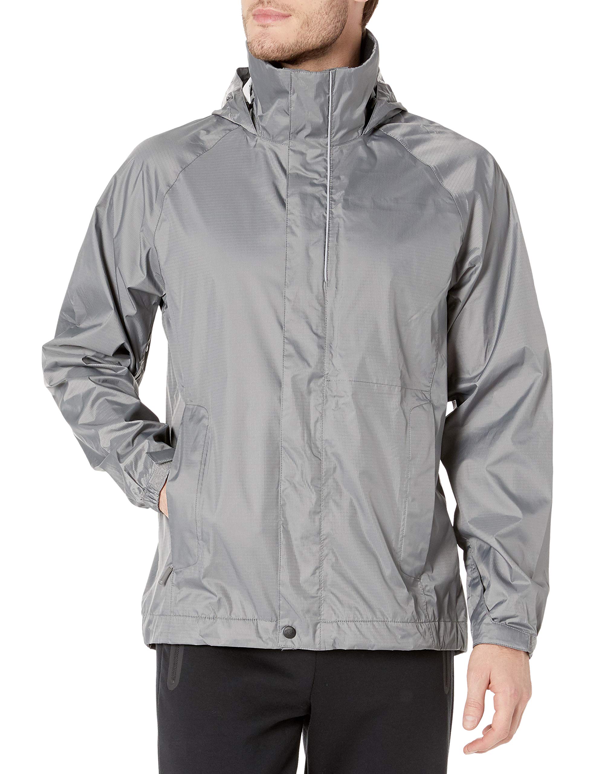 Cutter & Buck Men's 100% Waterproof Hooded Jacket - Spark Systems Trailhead Windproof Raincoat for Hiking, Camping & Outdoor Adventures