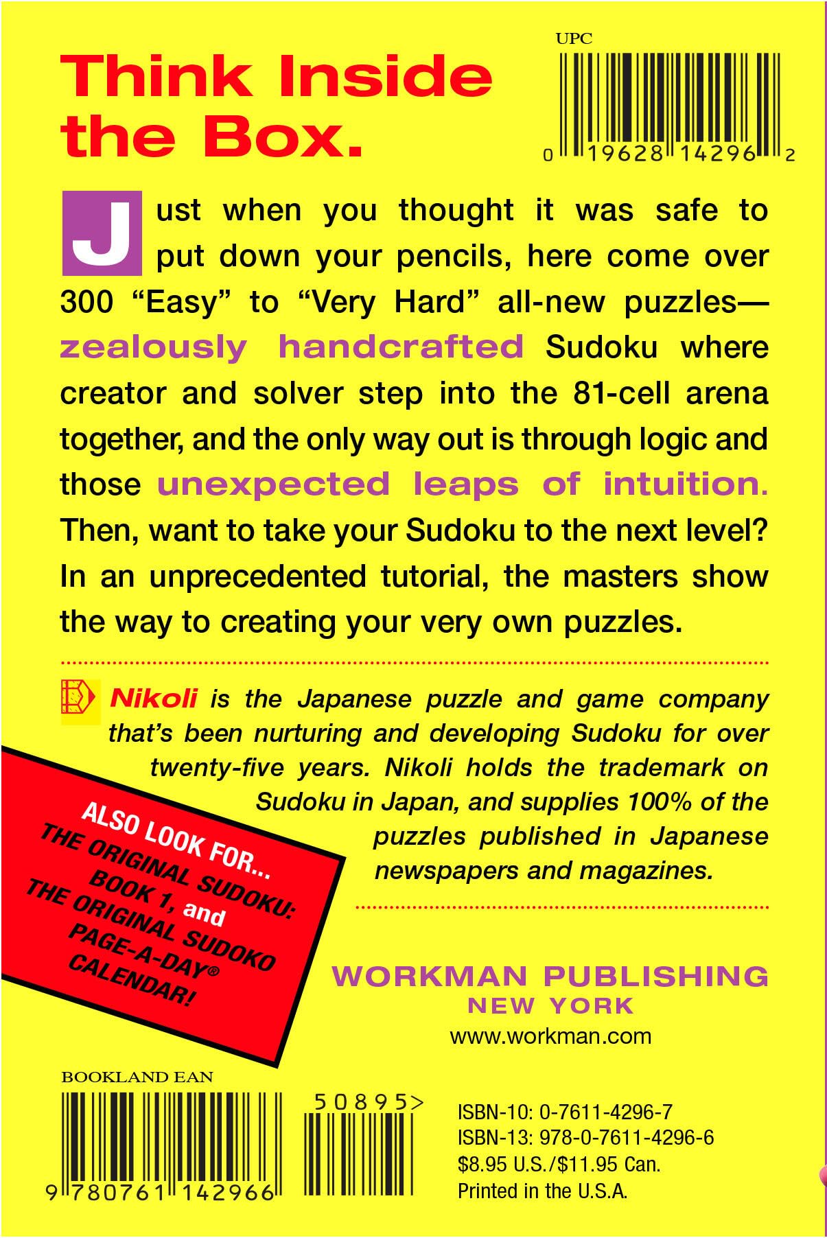 The Original Sudoku Book 2 - 300+ Challenging Puzzles for Adults - Brain Teaser Games for Travel, Office & Relaxation