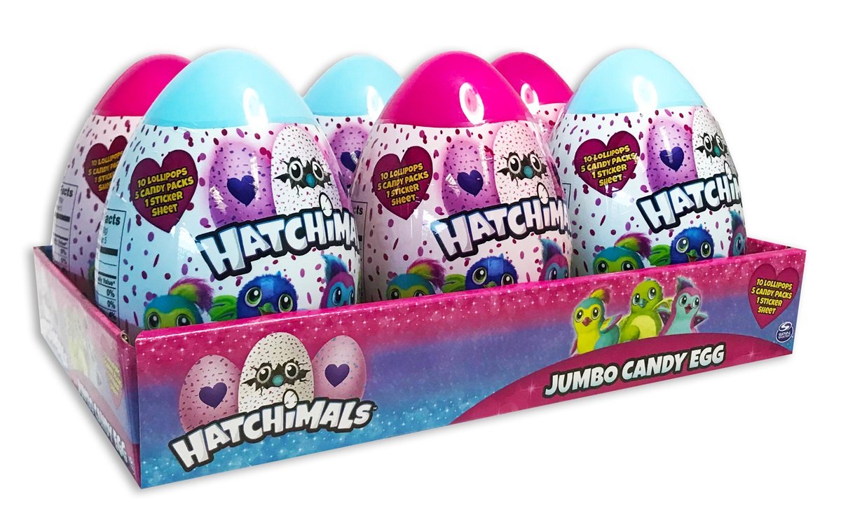 Giant Candy Filled Hatchimal Eggs - 4.23oz (Pack of 6) | Fun Surprise Treats for Kids Birthday Parties, Easter Egg Hunts & Classroom Rewards