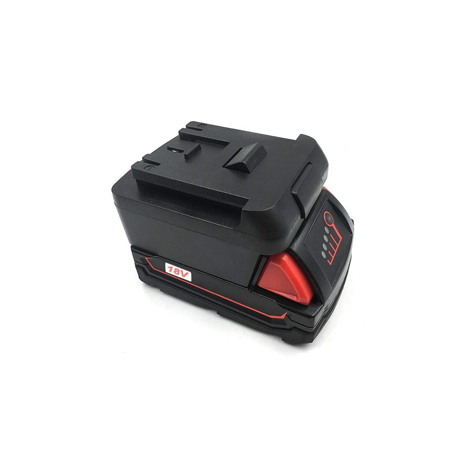 Milwaukee 18V to Bosch Power Tool Battery Adapter - ABS+PC Converter with Charging Support | Compatible with Cordless Tools for DIY Projects & Professional Worksites