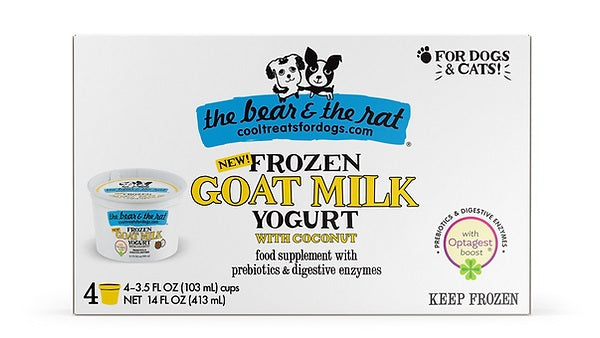 Premium Goat Milk Yogurt for Dogs - The Bear & The Rat - Healthy Probiotic Treat for Digestive Health - Perfect for Training, Snacking & Digestive Support
