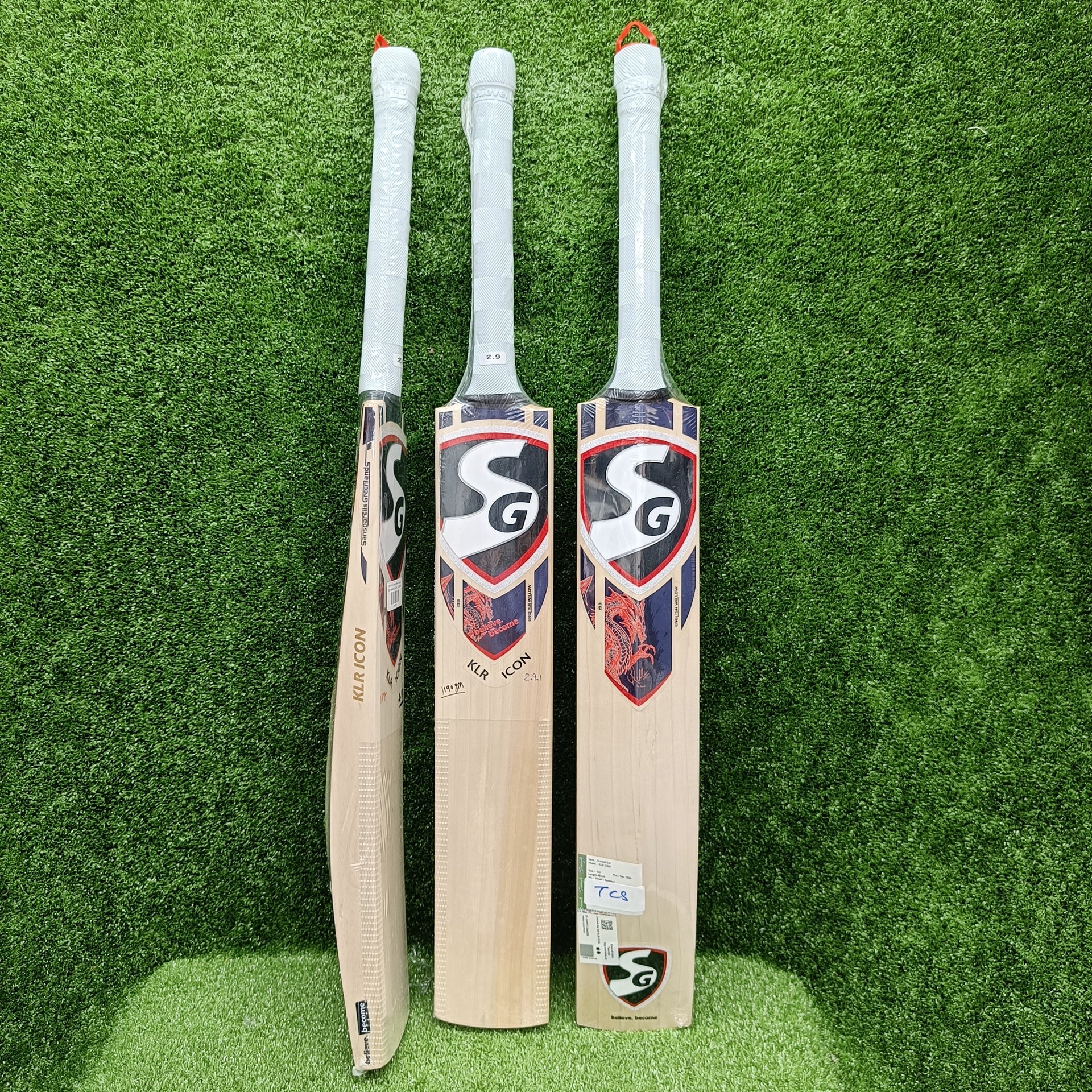 SG KLR Icon English Willow Cricket Bat - Premium Grade for Professional & Amateur Players - Perfect for Matches, Practice & Training Sessions