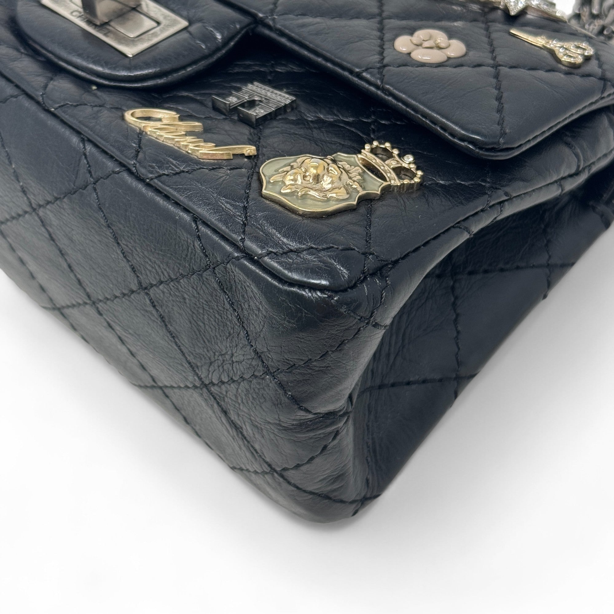 Chanel Black Charms 2.55 Reissue 224 Flap Bag - Luxury Designer Handbag for Women | Perfect for Evening Parties, Date Nights & Special Occasions