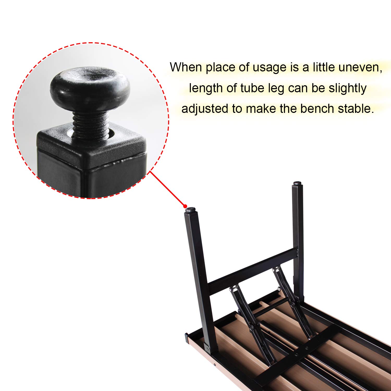 Foldable Outdoor Bench - 59.25