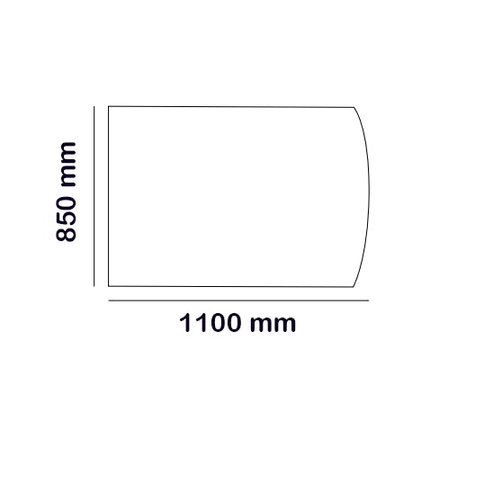Black Floor Plate 85x110 cm - Durable Metal Floor Protection for Home, Garage & Workshop - Ideal for Heavy Equipment & Workbench Areas