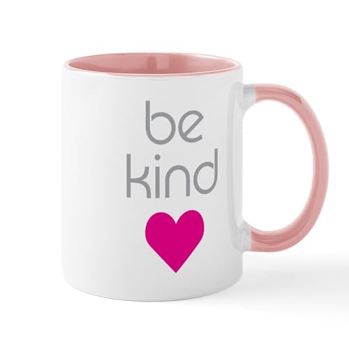 White/Pink Inside - Be Kind Mug