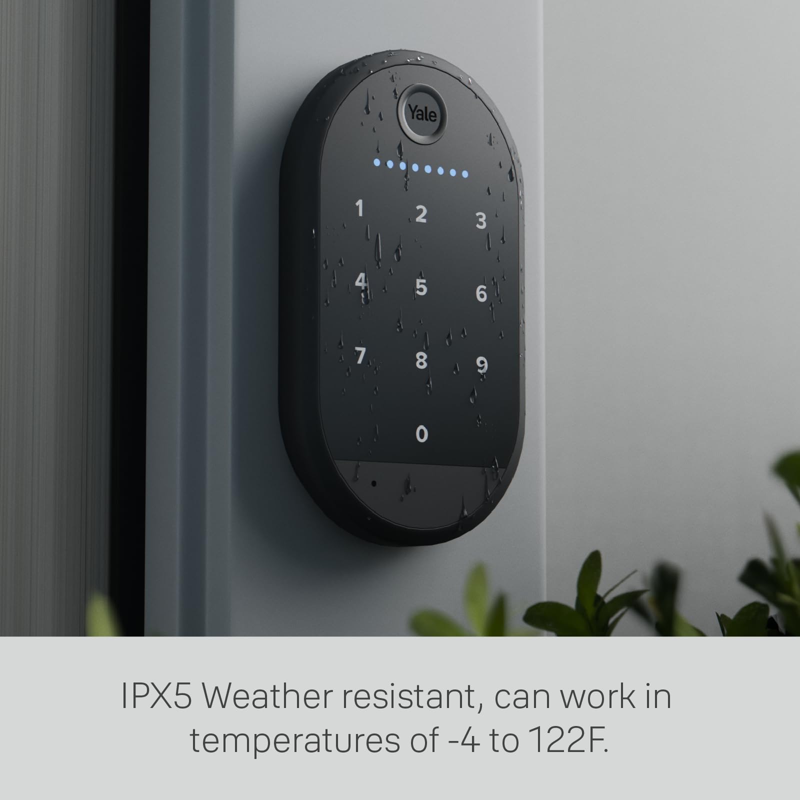 Yale Smart Bluetooth Keypad - Keyless Entry Keypad for Yale Approach & Wi-Fi Locks | Easy PIN Code Access & One-Touch Locking | Perfect for Home Security & Smart Door Locks