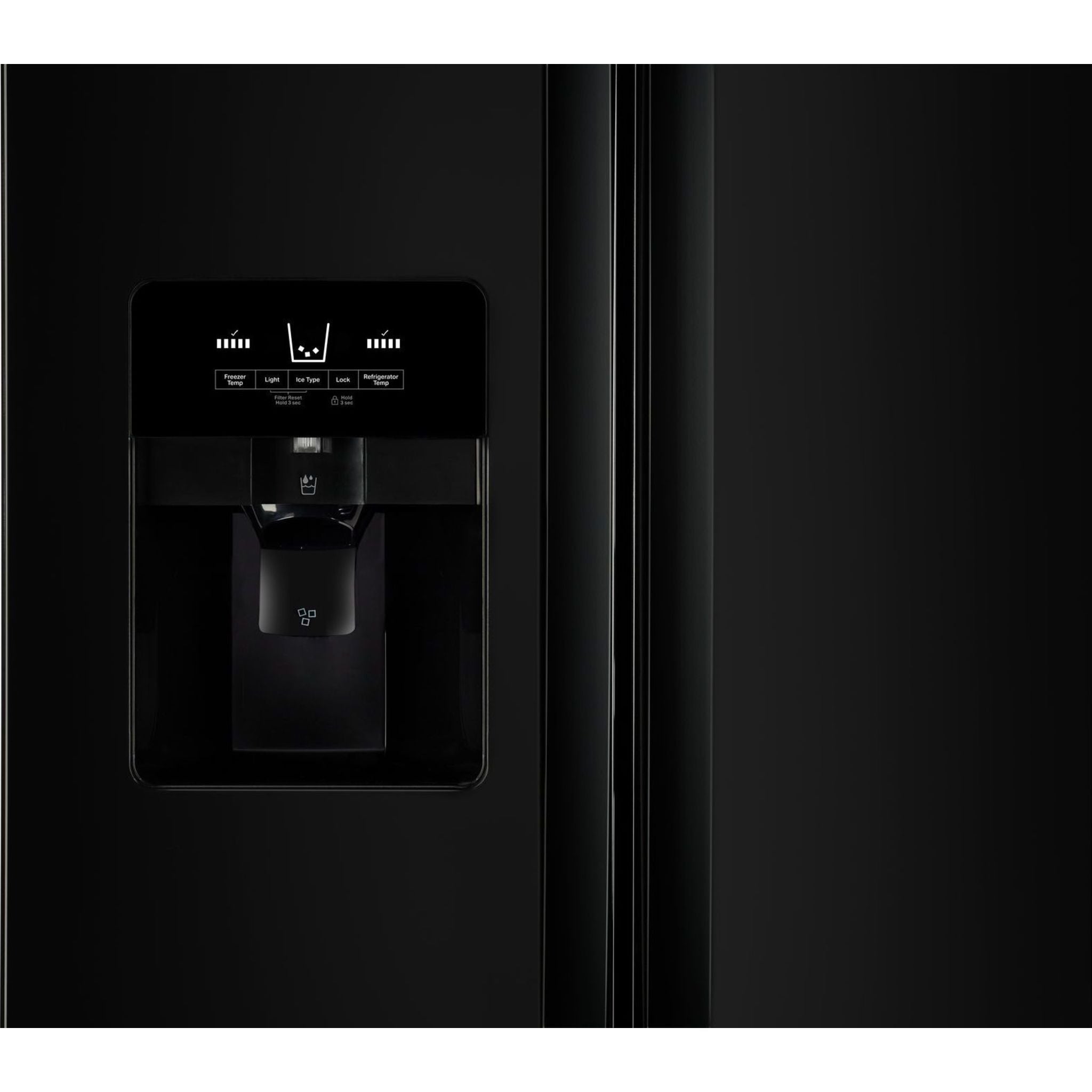 Whirlpool WRS321SDHB 36 Inch Side by Side Refrigerator - Black Stainless Steel - Energy Star Rated - Large Capacity for Family Kitchen & Entertaining