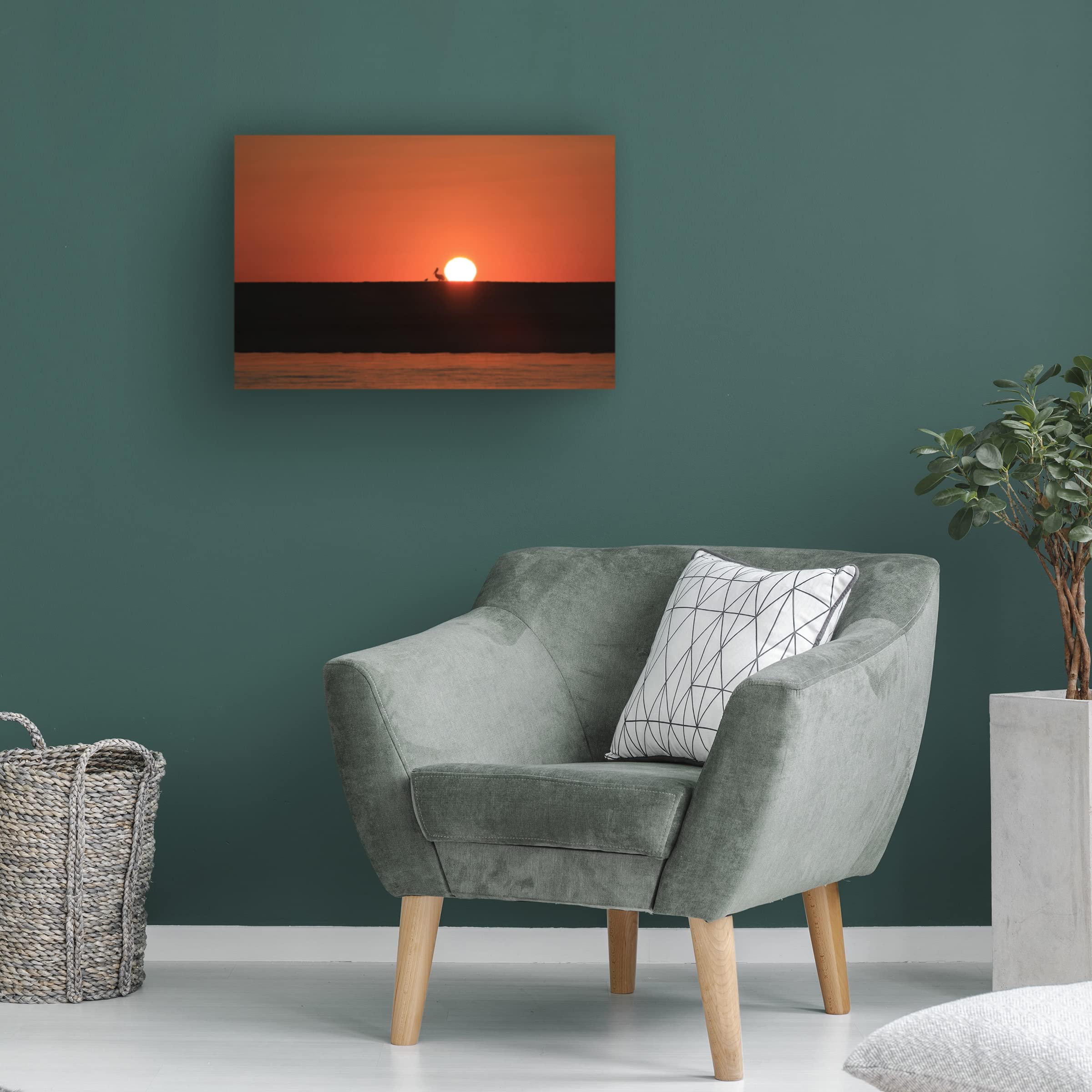 Trademark Fine Art 'Sunrise Conversations' Canvas Wall Art by Beata Czyzowska - Modern Abstract Painting for Living Room, Bedroom & Office Decor