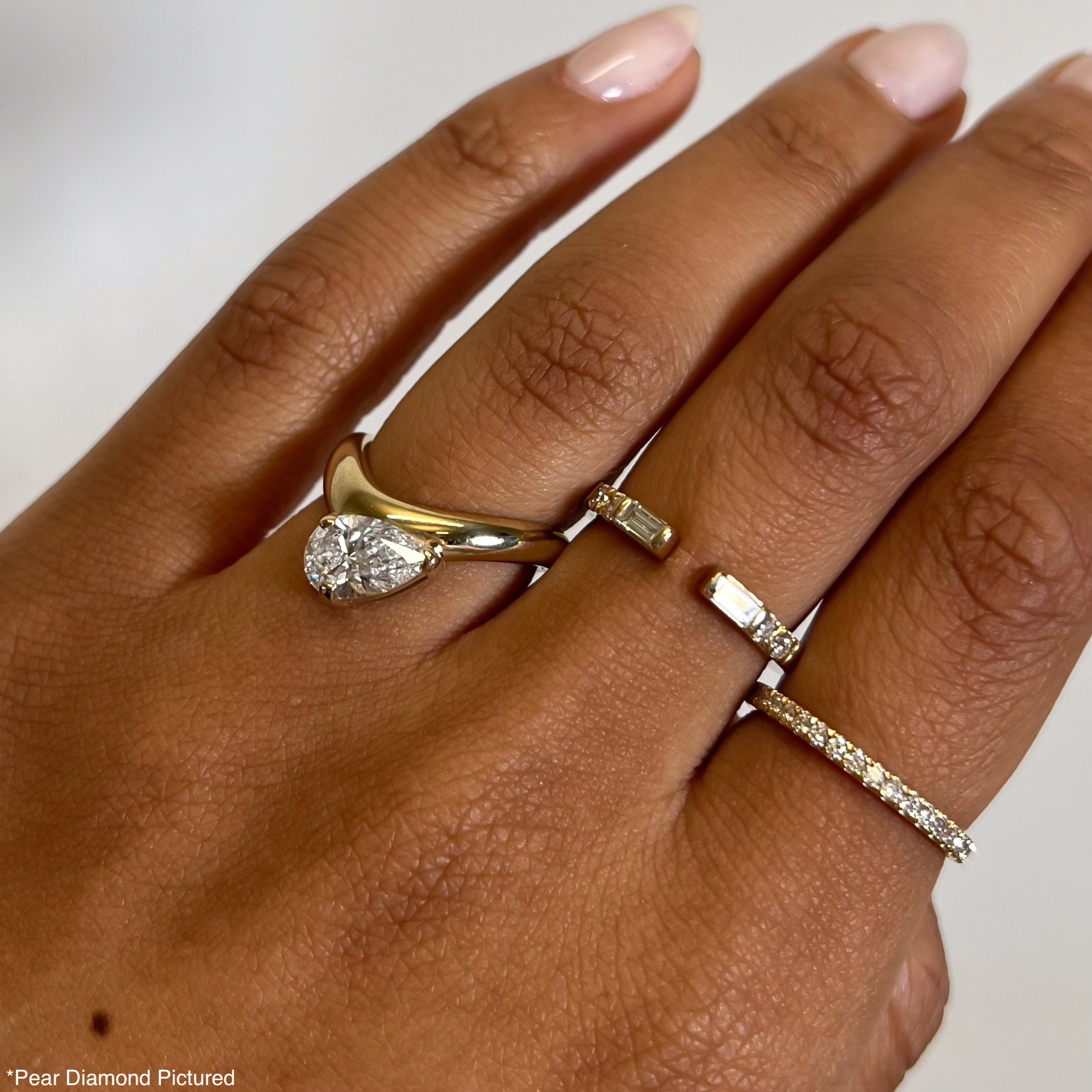 Cloud Offset Round Ring - Elegant Stackable Jewelry for Women | Perfect for Everyday Wear, Layering & Special Occasions
