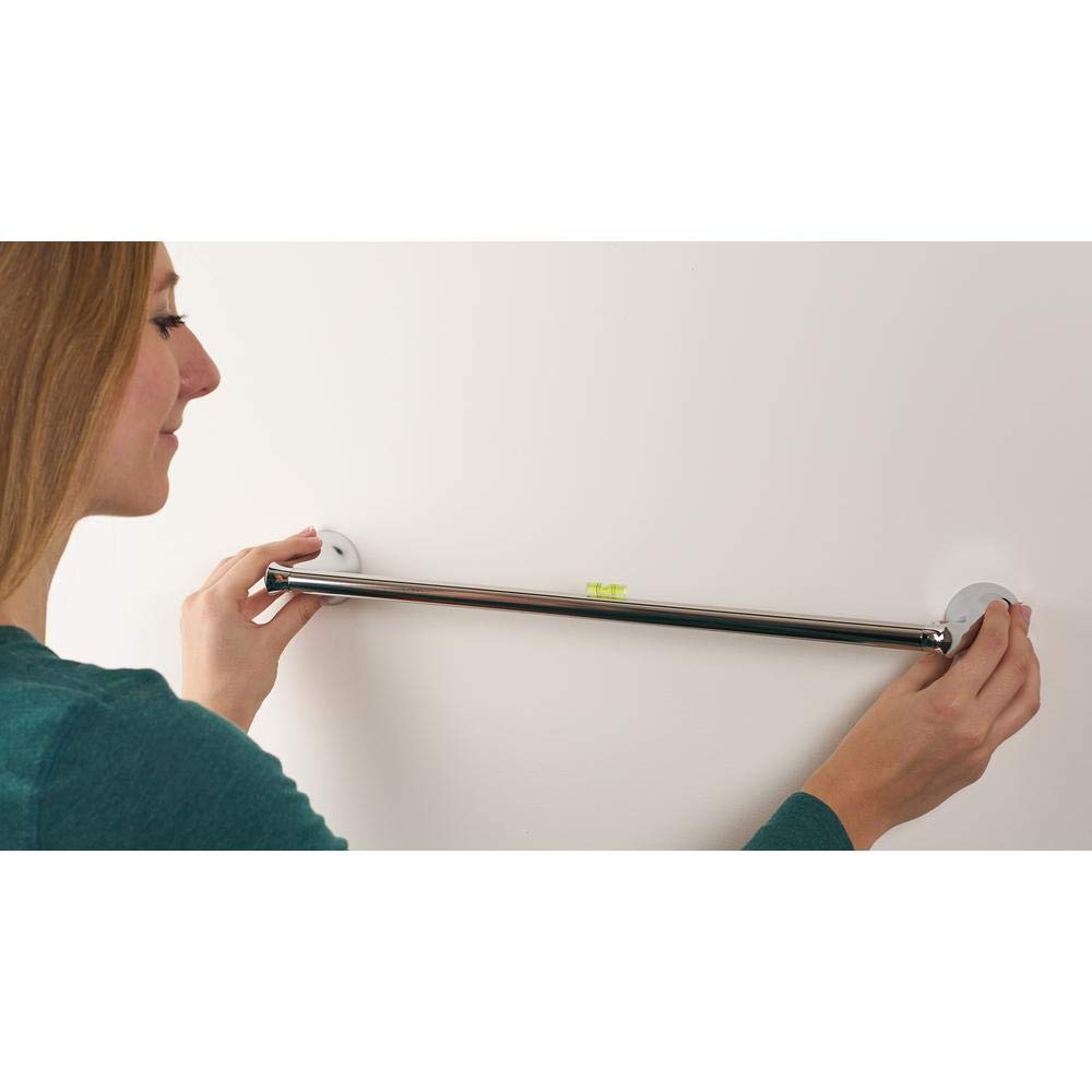 Moen Darcy 18 Inch Chrome Towel Bar with Press and Mark - Perfect for Bathroom, Kitchen, and Spa Decor