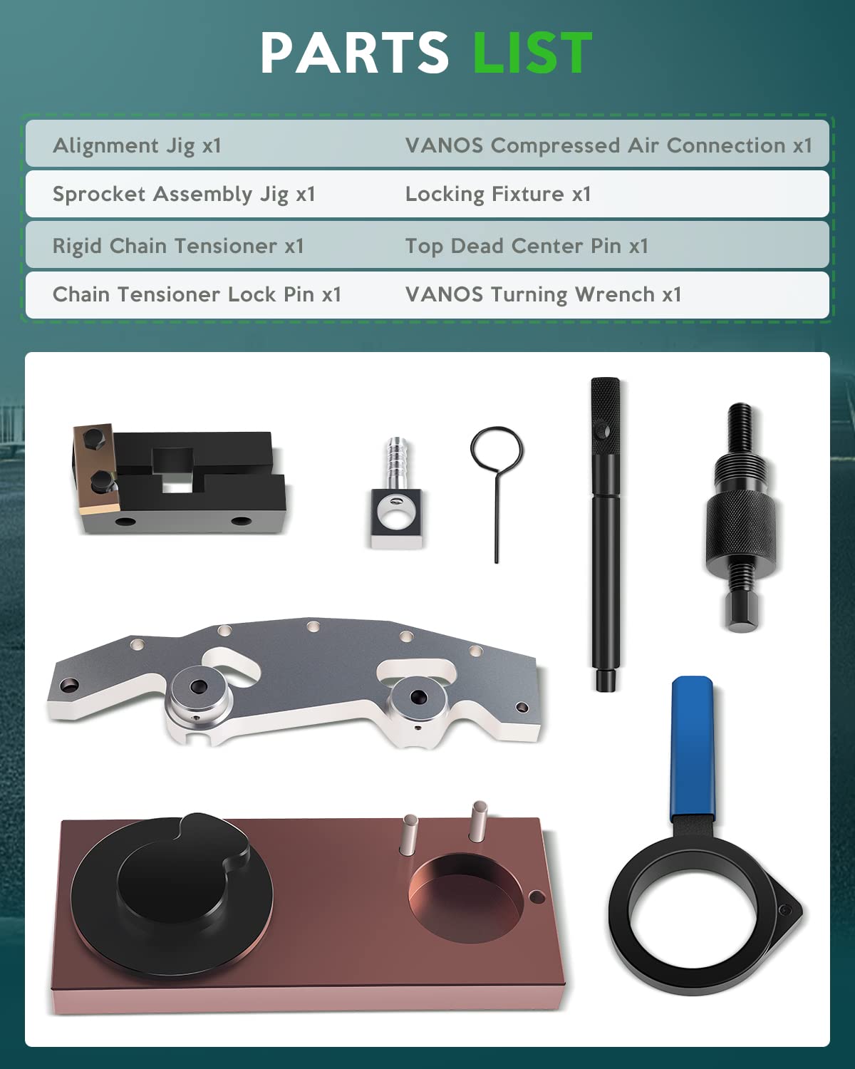 SCITOO BMW Double VANOS Timing Locking Tool Kit for M52TU M54 M56 Engines - Professional Camshaft Alignment Tool for BMW Repair & Maintenance