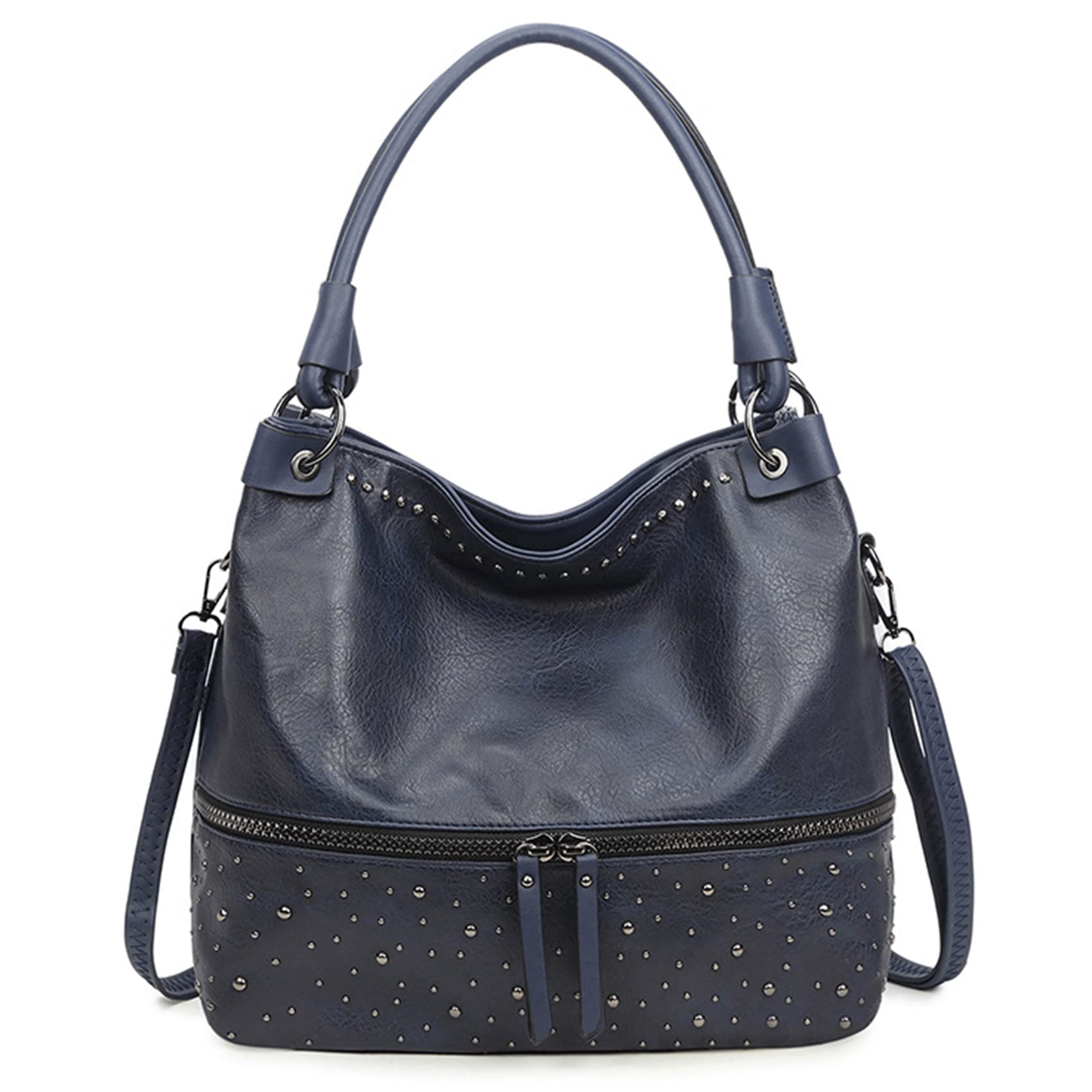 NOTAG Women's Fashion Handbags - PU Leather Crossbody & Shoulder Bags with Rivet Details | Perfect for Work, Travel & Everyday Use