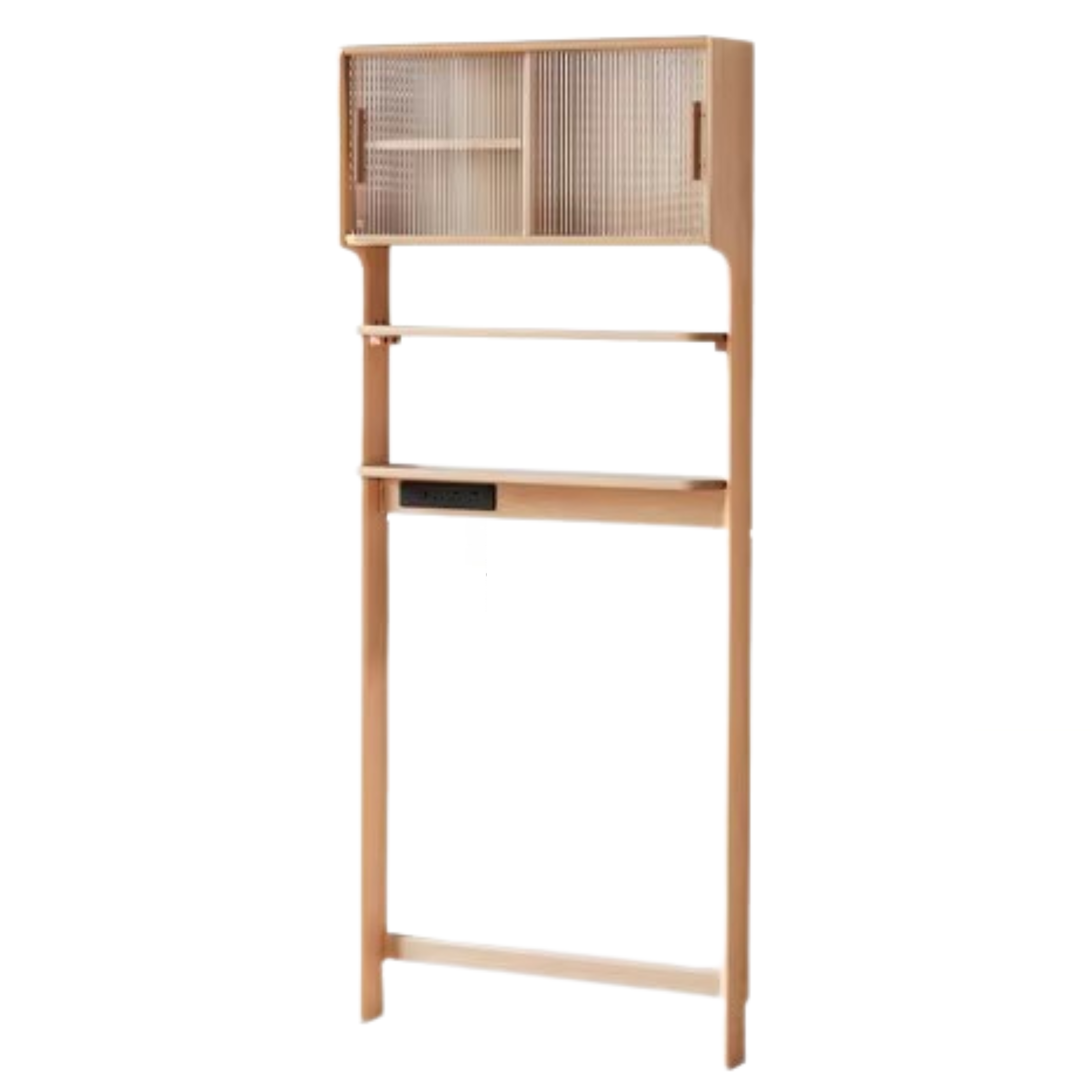 Solid Beech Wood Ultra-Thin Dining Sideboard - Modern Buffet Cabinet for Dining Room, Kitchen Storage & Living Room Decor
