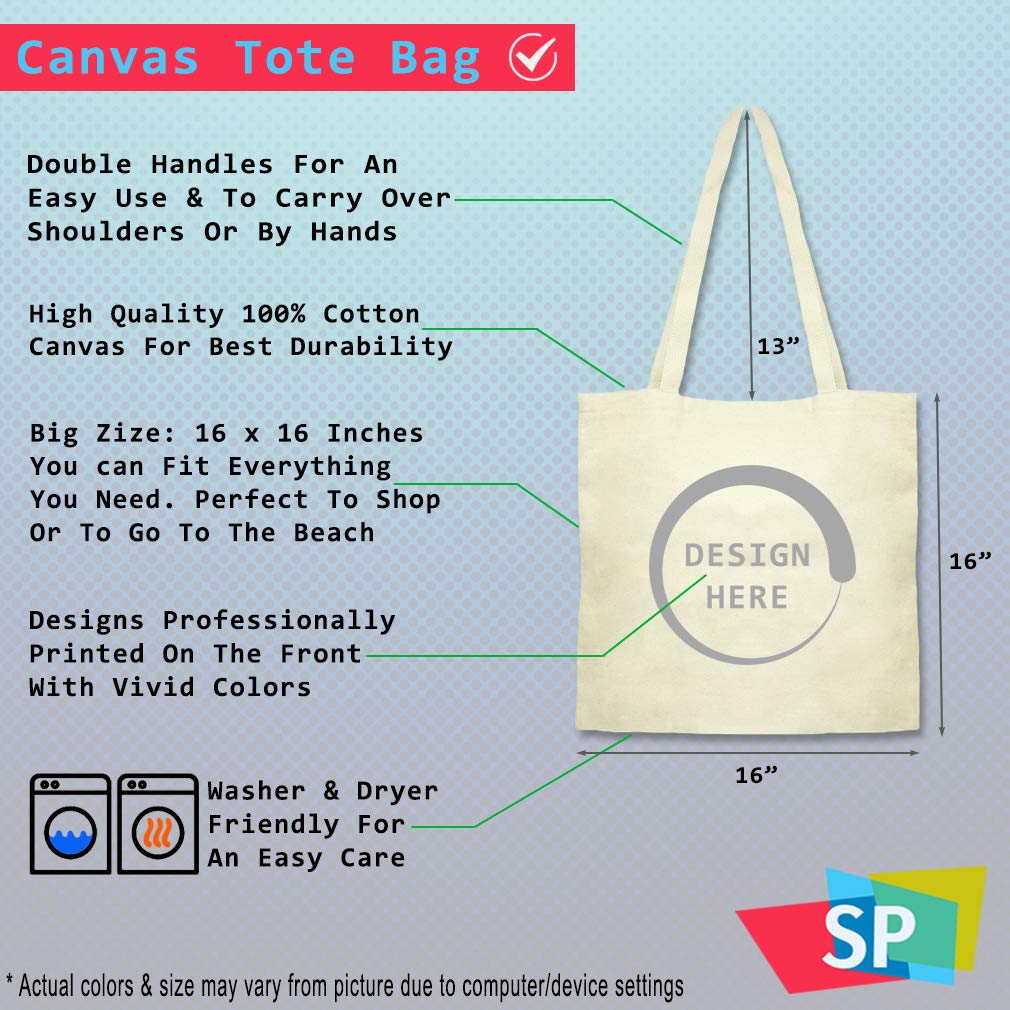 Custom Canvas Tote Bag with Red Lips Illustration - Eco-Friendly Reusable Shopping Bag for Groceries, Beach, Work & Daily Use