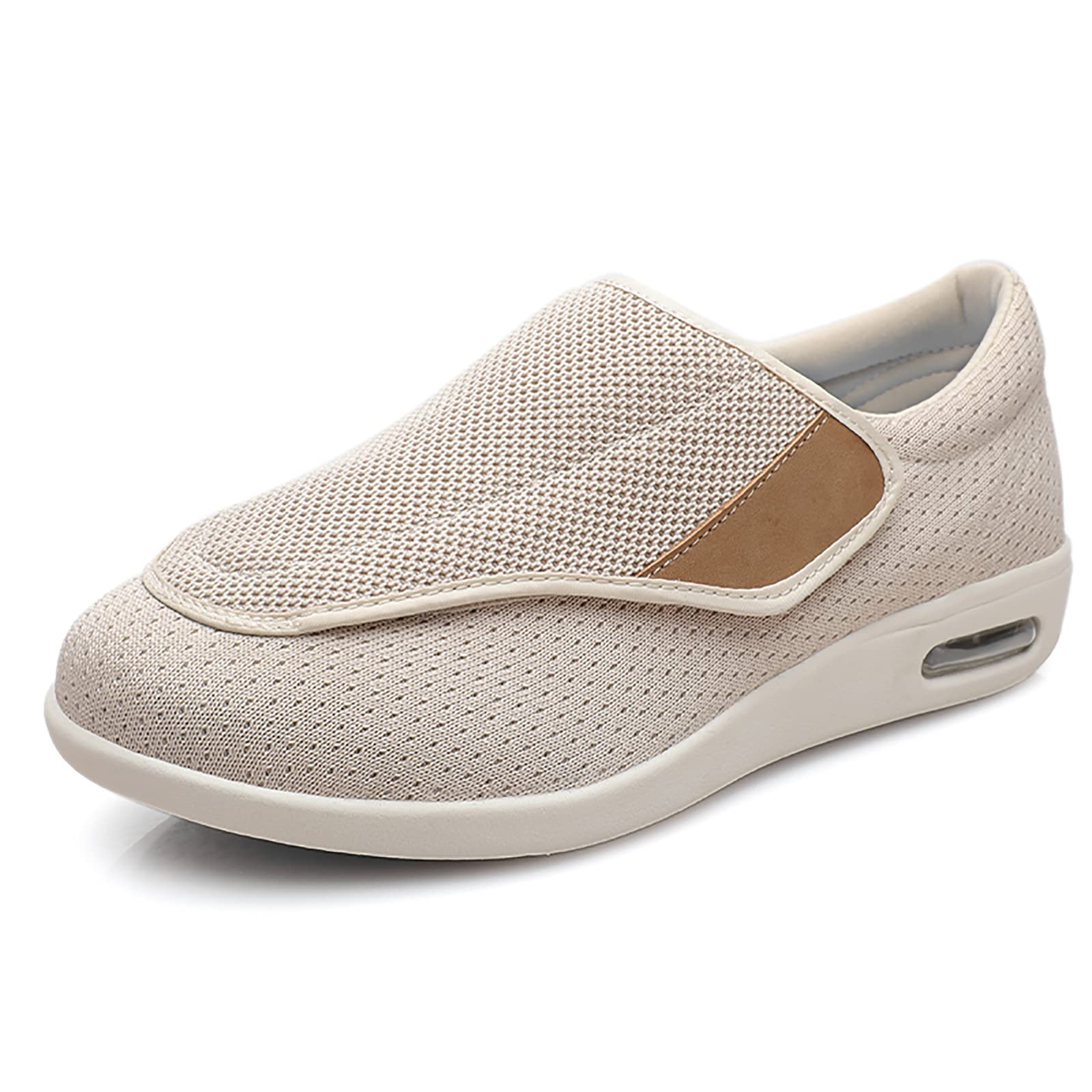 EDCYF Men's Diabetic Shoes for Swollen Feet - Wide Width Orthopedic Slippers with Adjustable Closure, Non-Slip & Lightweight Design - Pain Relief for Elderly, Diabetic & Edema Patients - Ideal for Home, Hospital & Daily Walking Comfort