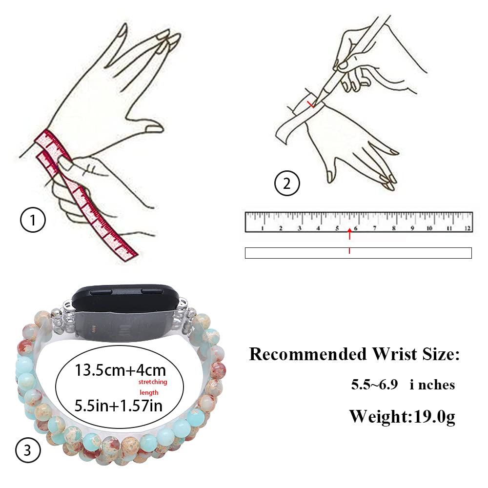 Fashionable Wristband for Fitbit Versa 2/Versa/Versa Lite - C&L Accessories Replacement Band | Perfect for Workouts, Running & Daily Wear