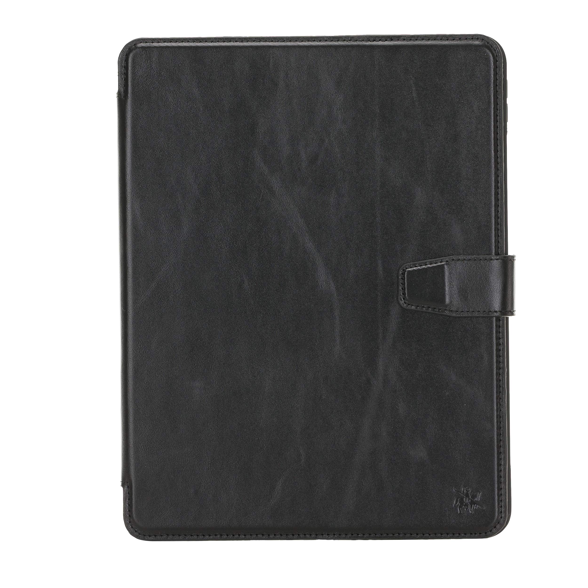 Venito Parma Genuine Leather iPad Pro 11 Case (2020 & 2021 Models) - Handmade Folio Stand Cover with Card Slots & Auto Sleep/Wake - Perfect for Work, Travel & Home Office (Rustic Black)