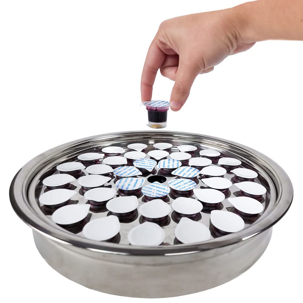 TrueVine Prefilled Communion Cups & Wafers Set - 1500 Count Gluten-Free Bread & Grape Juice - Leakproof Packaging for First Communion, Church Services & Religious Events