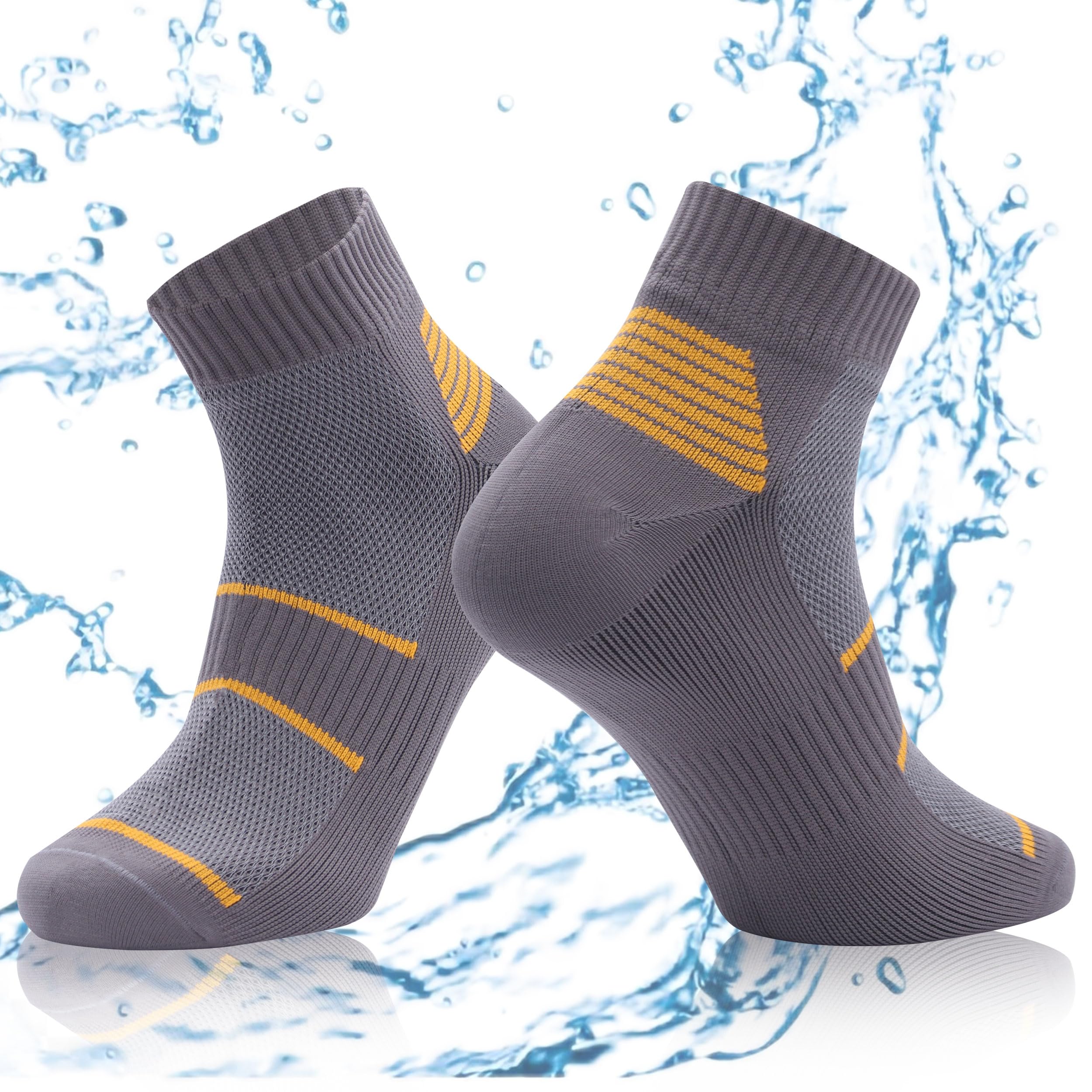 Waterproof Socks for Men & Women - Breathable Cushioned Hiking, Skiing & Outdoor Sports Crew Socks - Perfect for Hiking, Camping, Fishing & Winter Activities