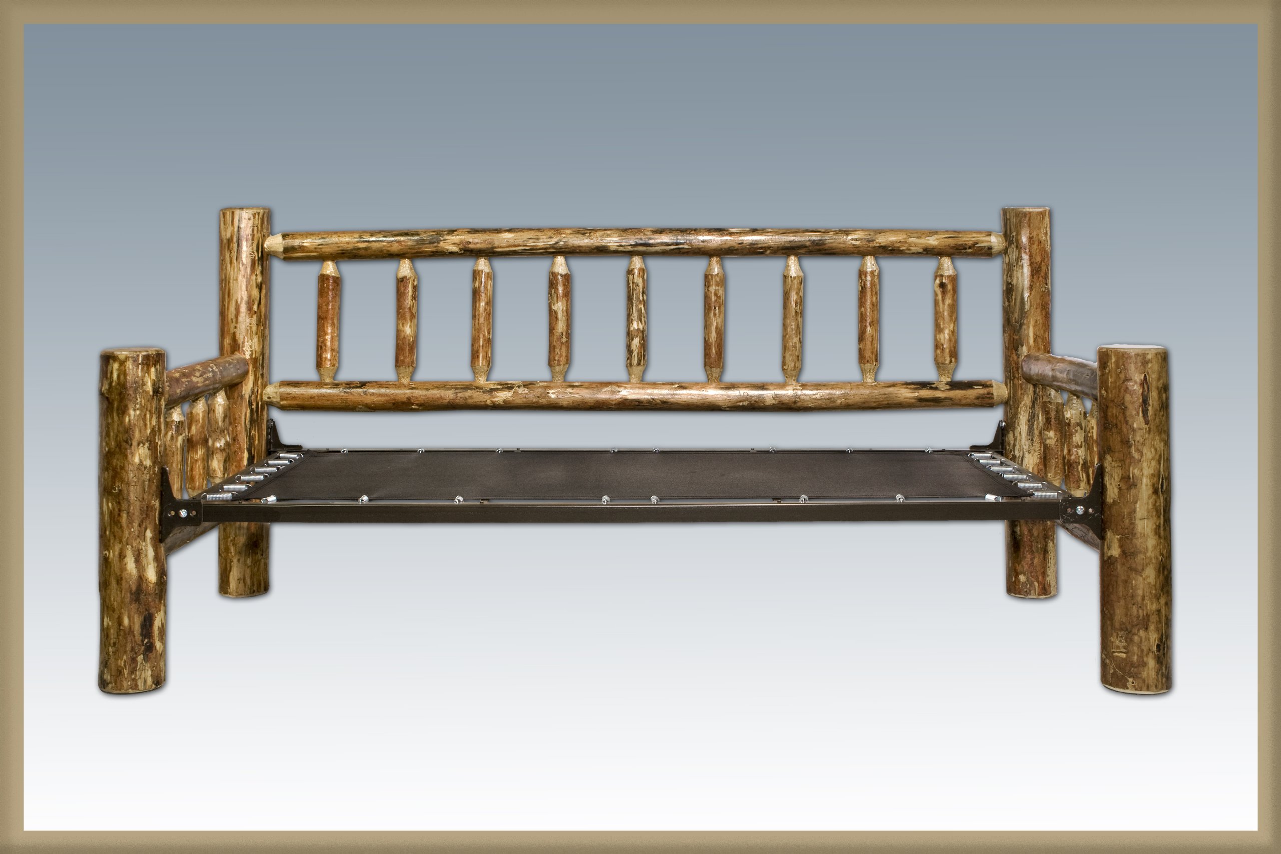 Montana Woodworks Solid Wood Day Bed - Glacier Country Collection - Rustic Modern Sofa Bed for Living Room, Guest Room & Small Spaces