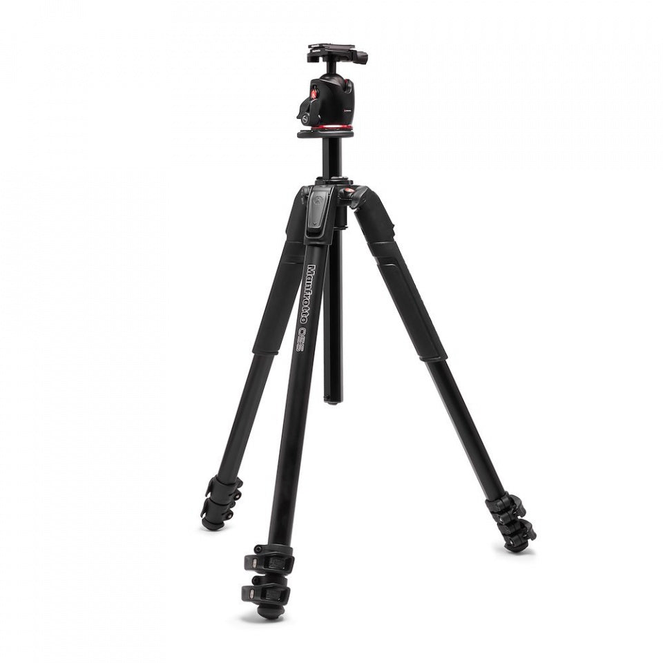 Manfrotto 055XPRO3 Professional Aluminum 3-Section Tripod with Ball Head Kit - Perfect for Photography, Videography & Outdoor Shooting