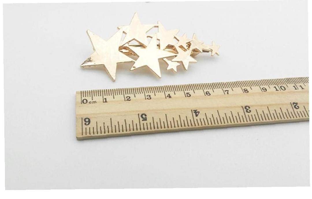 1pc Silver Alloy Star Hair Clip for Women - Cute Hairpin Hair Ornament Jewelry for Party, Wedding, Cosplay & Everyday Styling