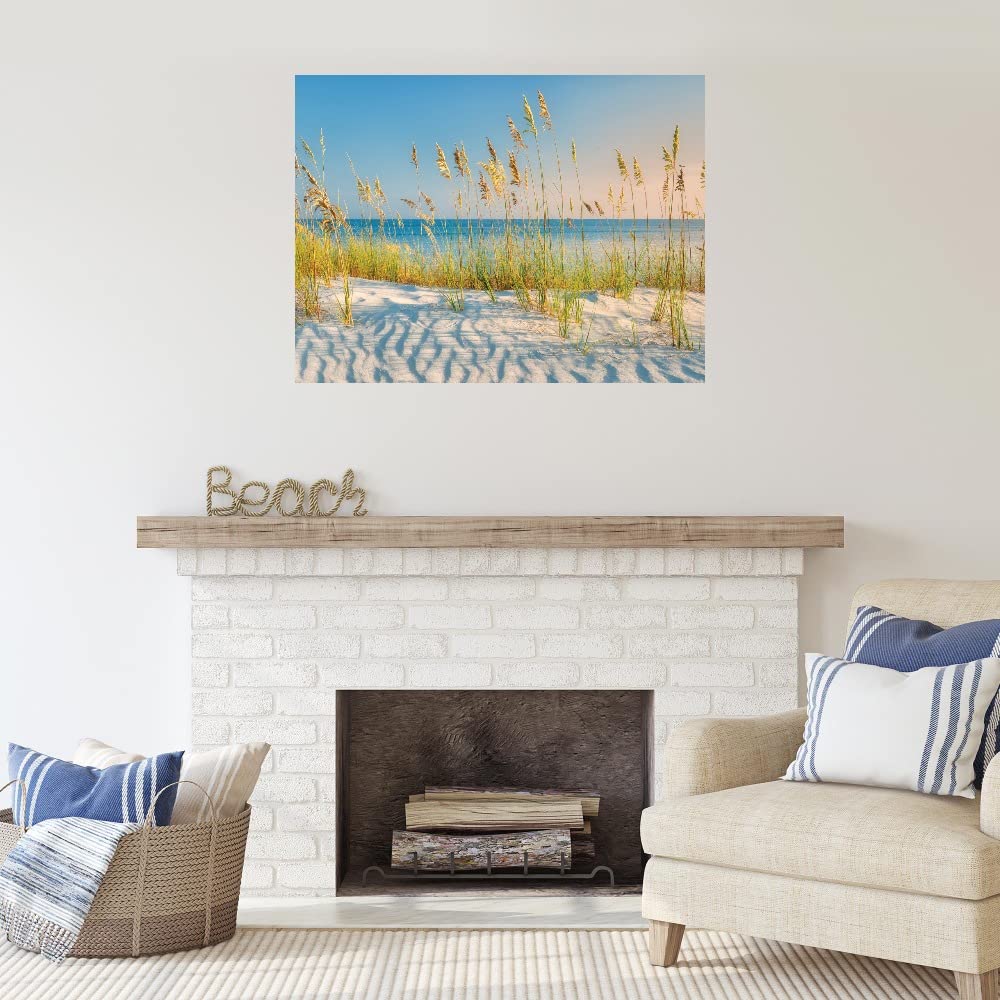 Dennis Frates Sand & Sea Fine Art Canvas Wall Decor - 43x32 Inch Ready to Hang Painting for Living Room, Bedroom, Office - Coastal Beach Theme Home Decor - Perfect for Beach Houses, Vacation Homes & Nautical Interior Design