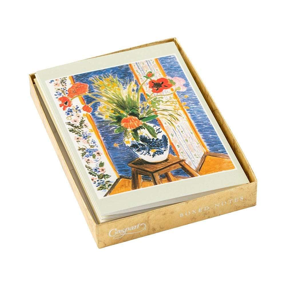 Caspari Matisse Blank Boxed Note Cards - Set of 16 Premium Greeting Cards with Envelopes | Perfect for Thank You Notes, Wedding Invitations & Holiday Greetings
