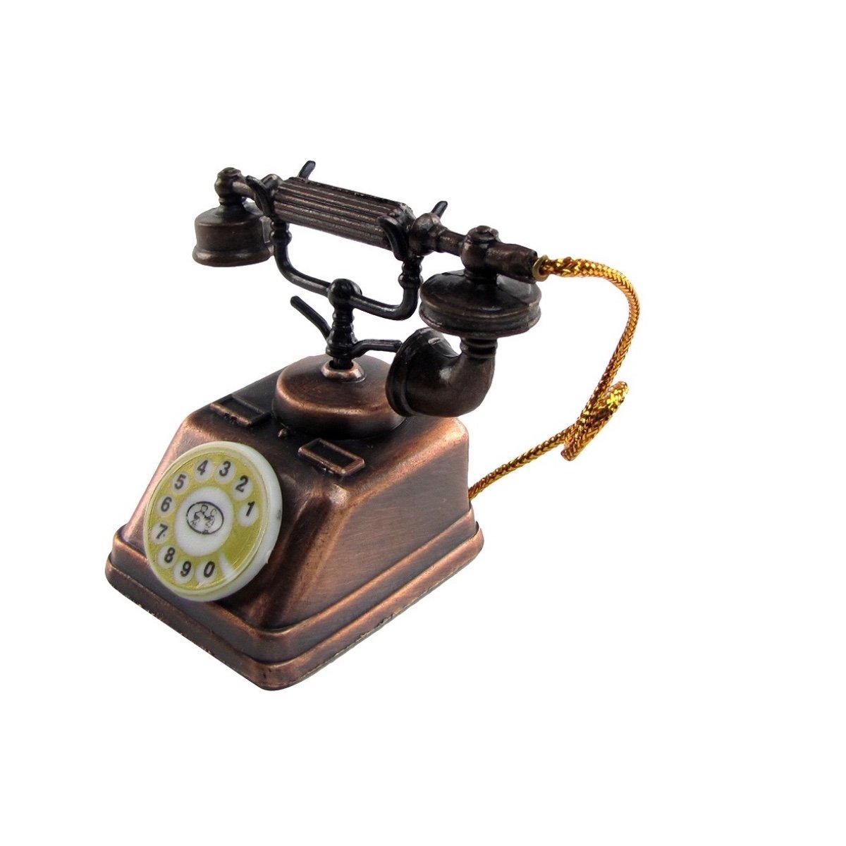 Treasure Gurus 1/4 Scale Miniature Metal French Telephone Dollhouse Accessory - Vintage Die Cast Pencil Sharpener for Collectors & Model Enthusiasts | Perfect for Dollhouse Decor, Office Desk Organizer & Unique Gift Idea