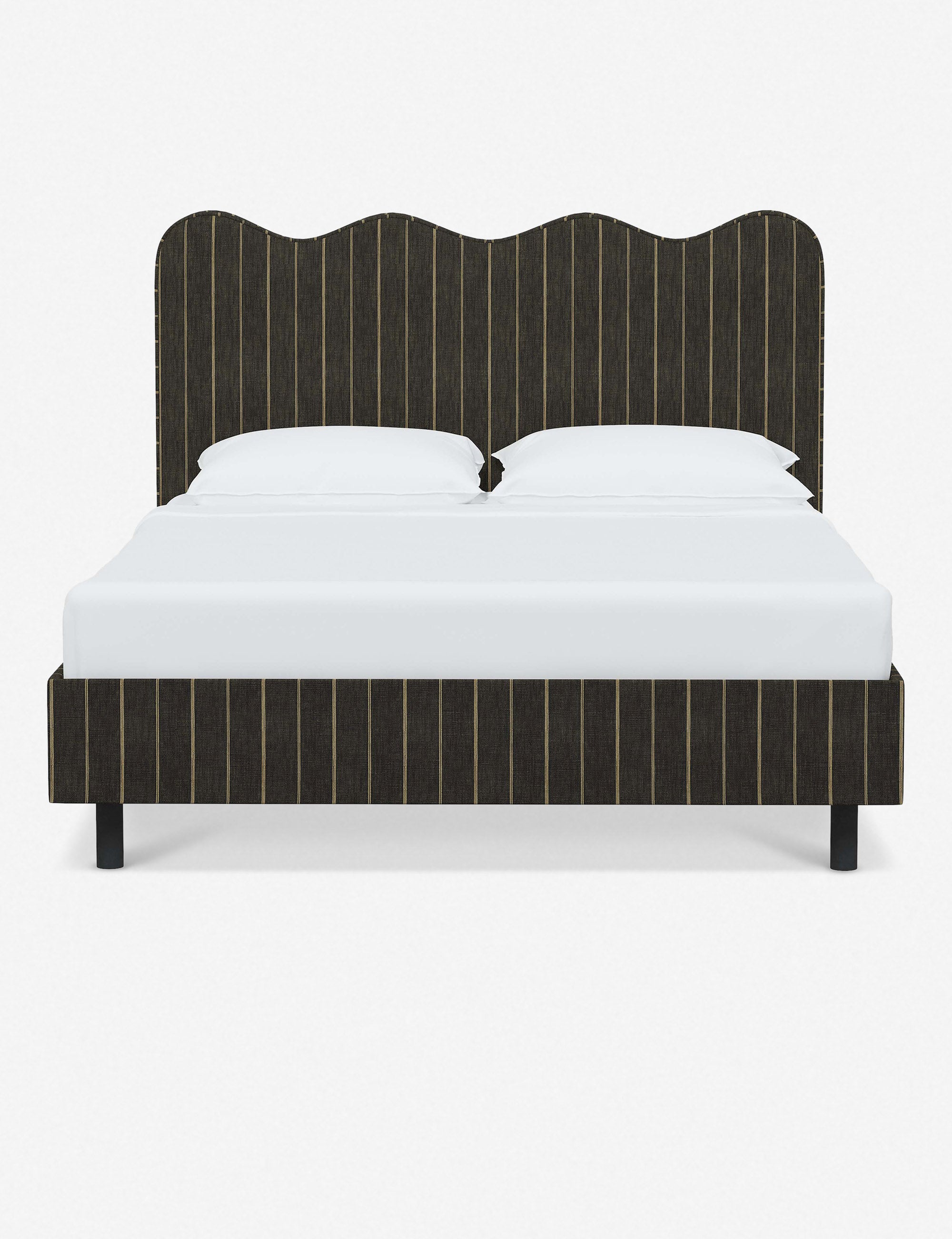 Modern Clementine Platform Bed Frame - Queen Size, Wooden Slat Support, Sturdy & Minimalist Design - Perfect for Bedrooms, Guest Rooms & Small Spaces
