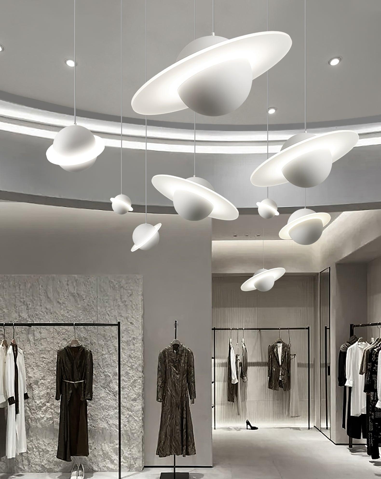 Jupiter Ring Pendant Light - Modern LED Ceiling Fixture for Kitchen, Dining Room & Bedroom | Stylish Home Decor Lighting
