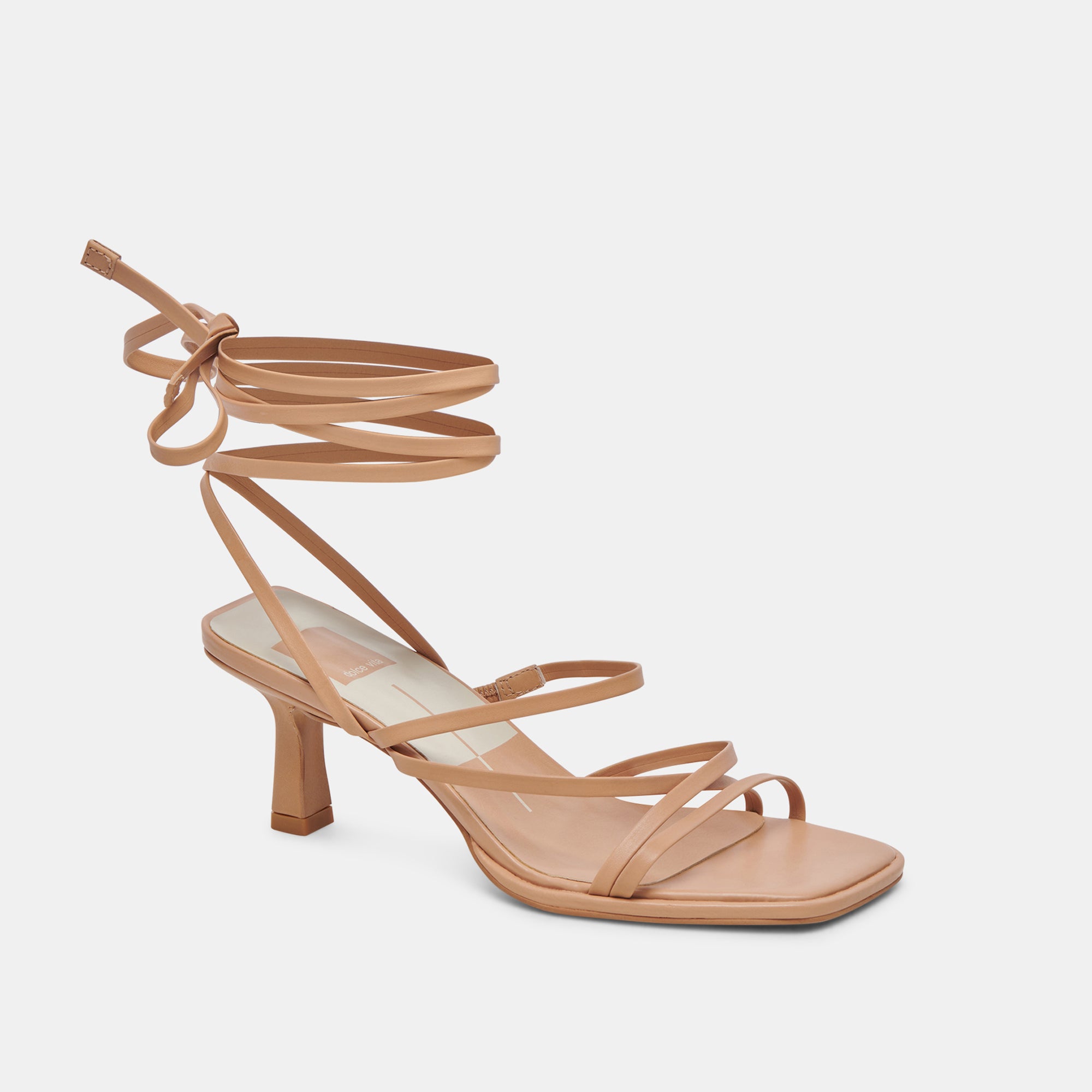 MALABO Women's Light Tan Leather Heels - Comfortable High Heel Shoes for Office, Party & Evening Wear