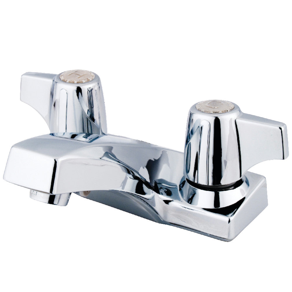 Kingston Brass KB100LP 4-Inch Centerset Bathroom Faucet - Chrome Finish, Single Handle, Water-Saving Design for Sink Vanity or Powder Room