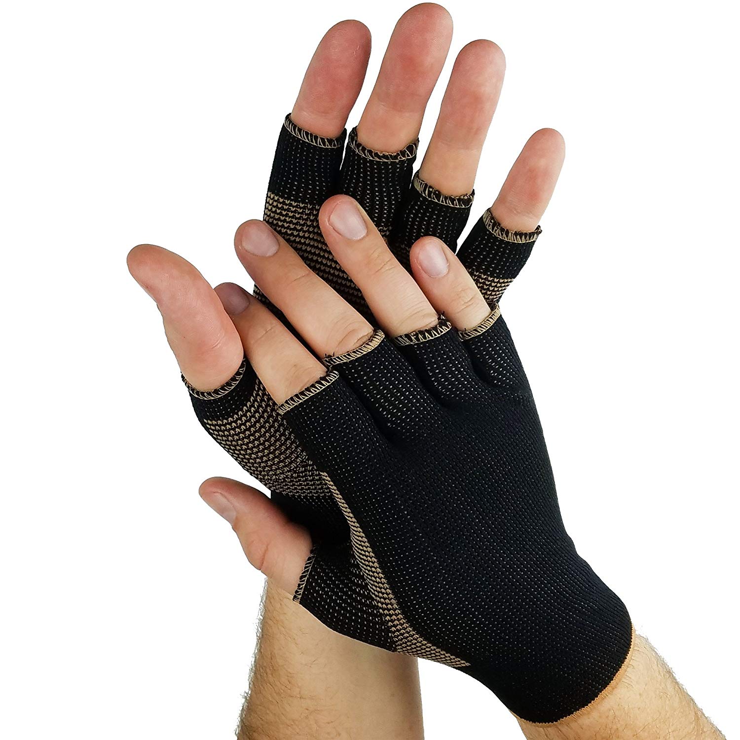 NuWellness Copper Compression Gloves for Arthritis & Carpal Tunnel Relief - Pain Relief & Improved Circulation for Typing, Gaming & Daily Activities