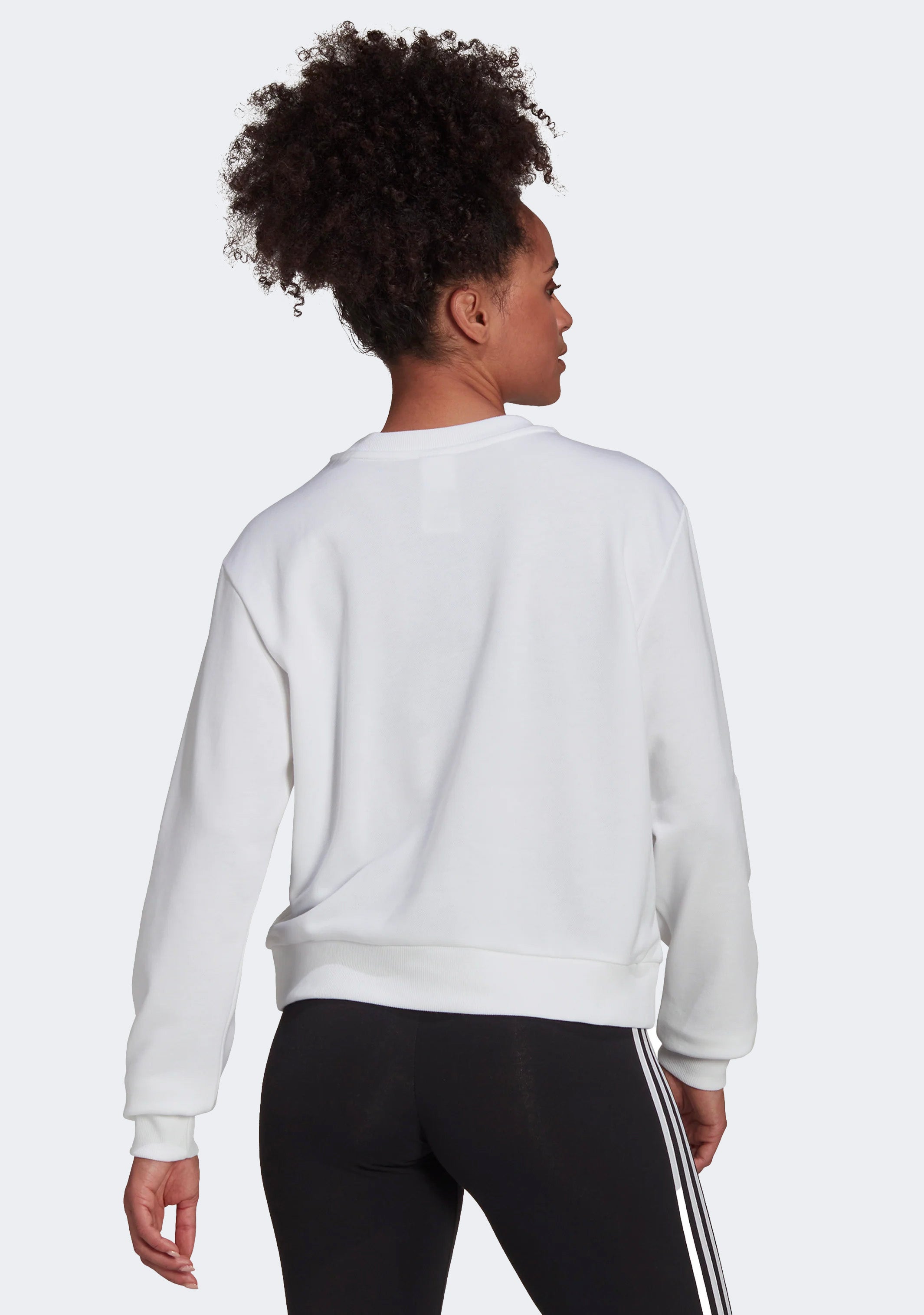Adidas Women's Essential Logo Loose Fit Sweatshirt - Casual Pullover Hoodie for Gym, Running & Everyday Wear